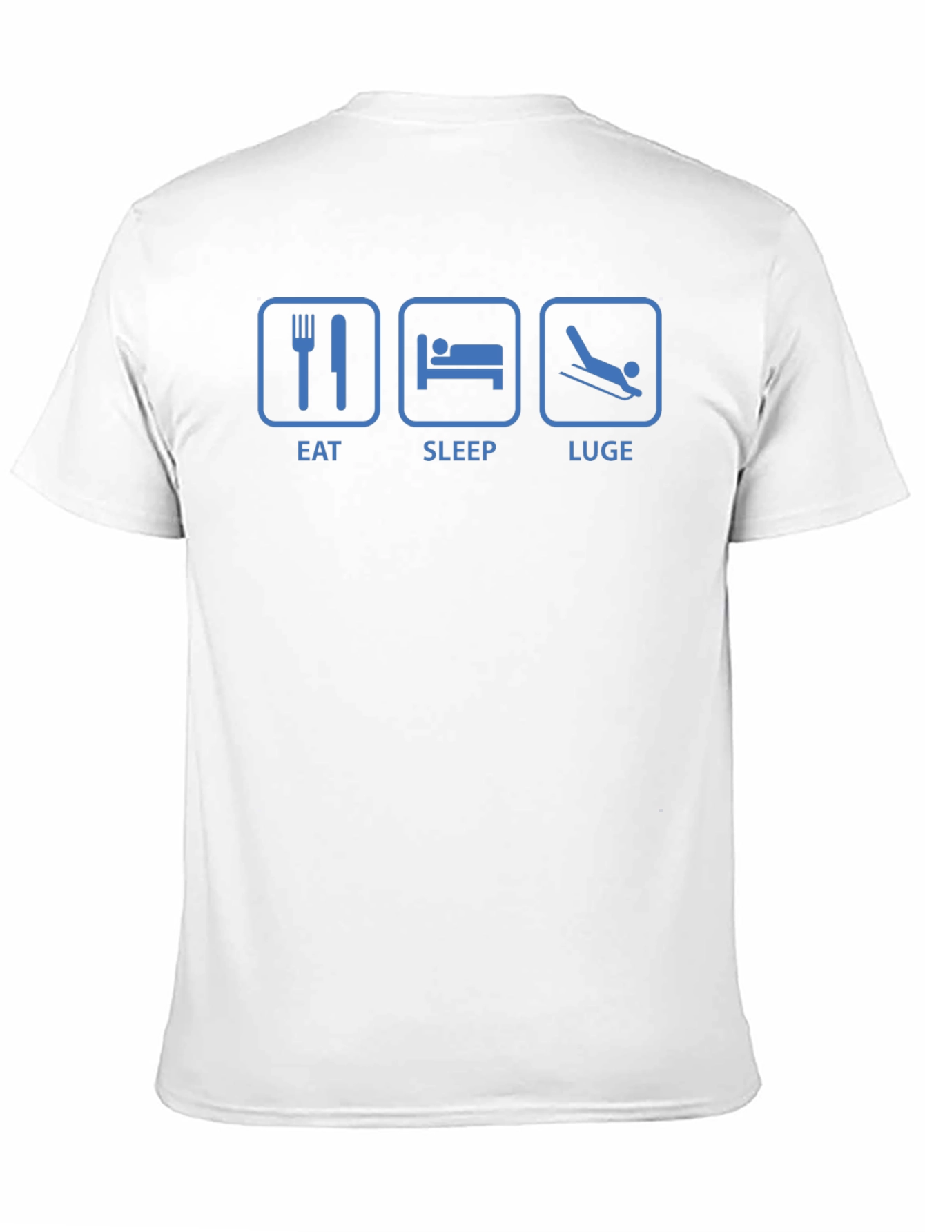 Eat Sleep Luge T-Shirt - Funny Sports Tee