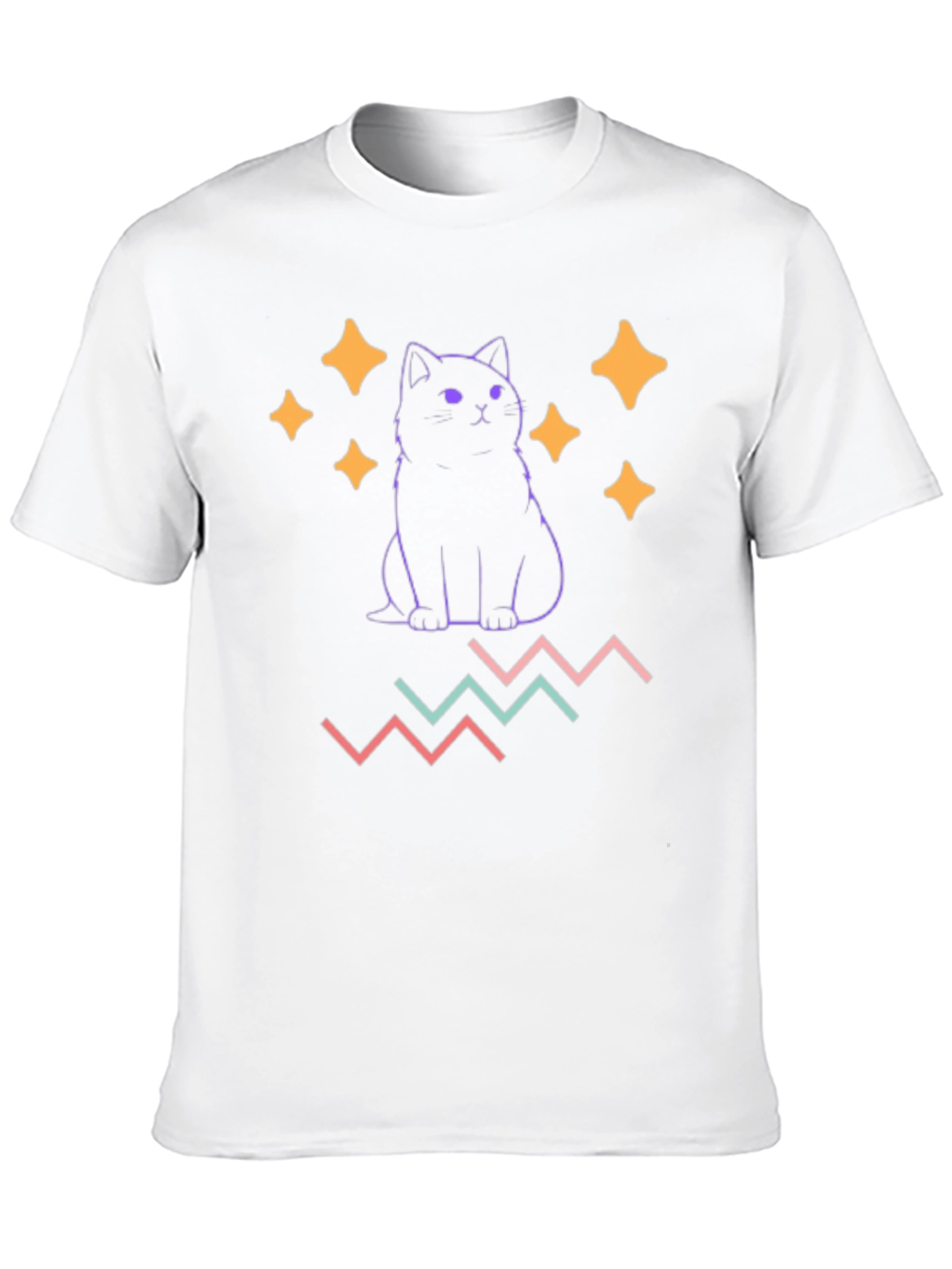 Cute Cat Graphic Tee - Trendy & Stylish