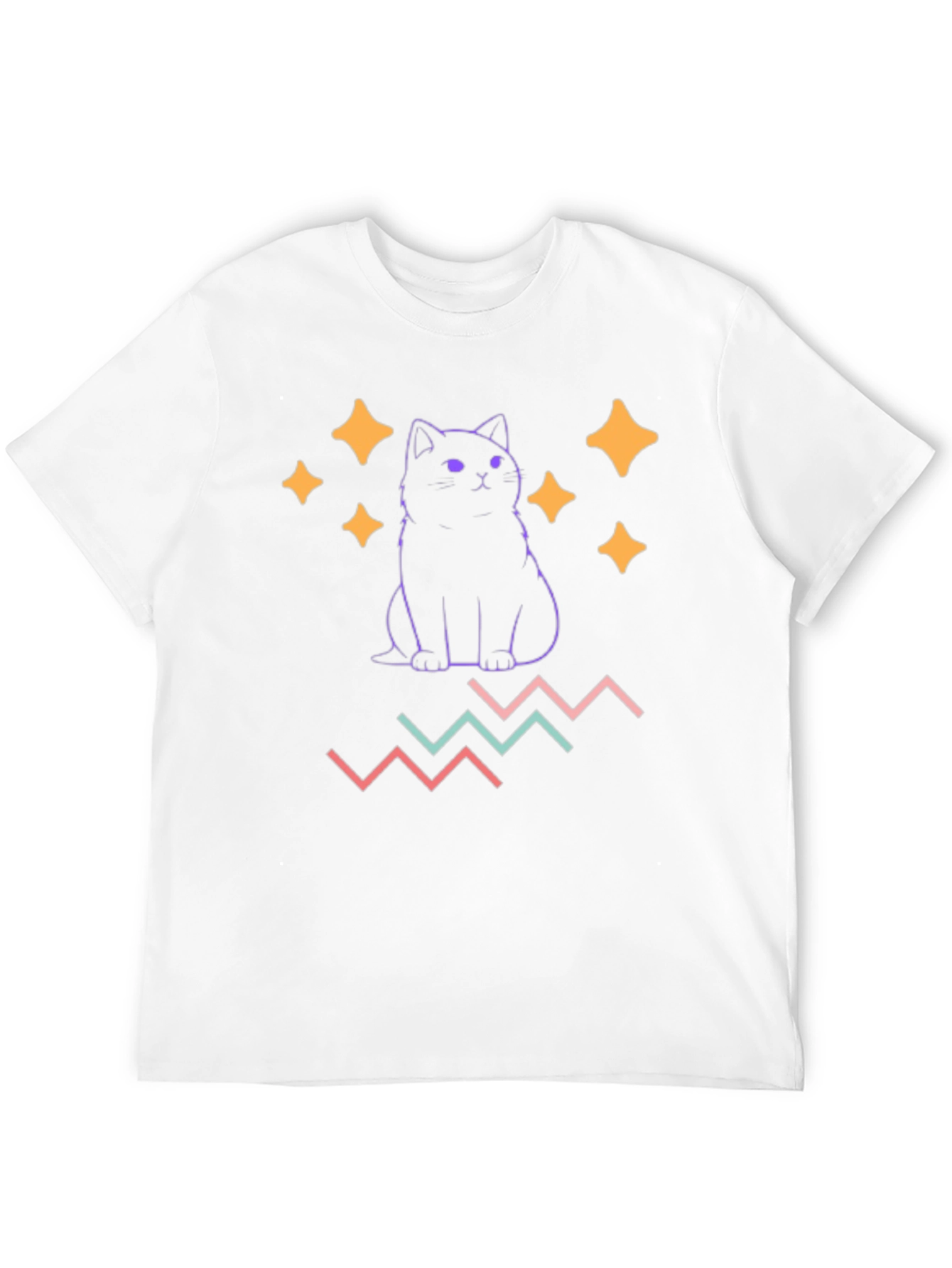 Cute Cat Graphic Tee - Trendy & Stylish