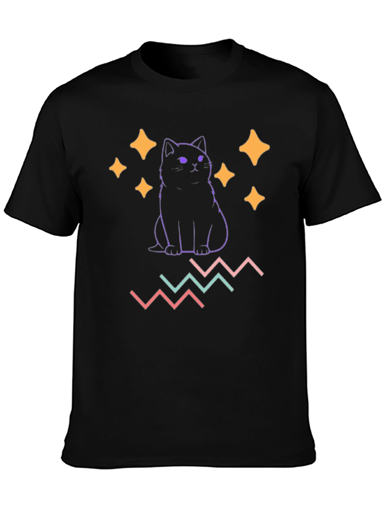 Cute Cat Graphic Tee - Trendy & Stylish