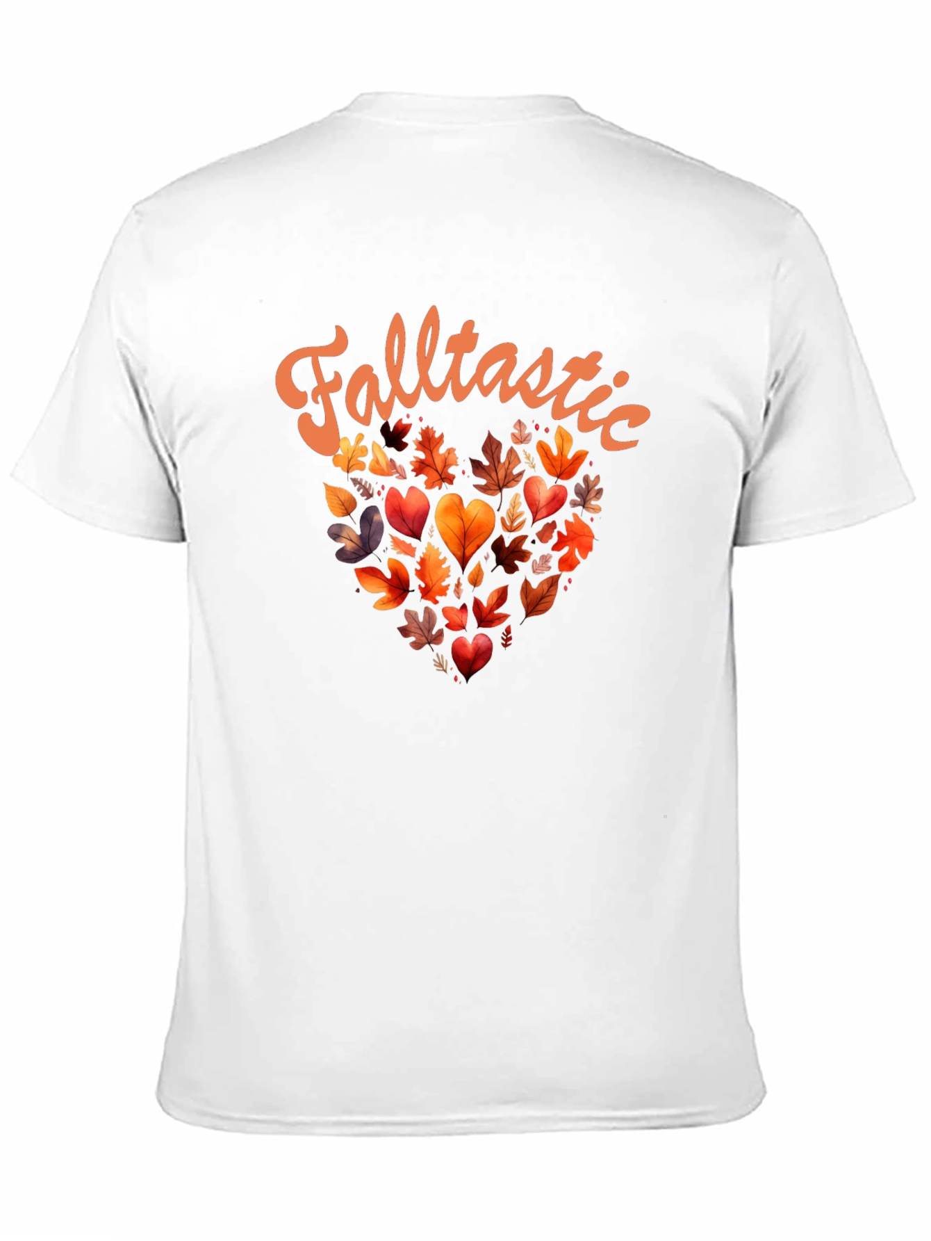 Falltastic Autumn Leaves Heart Graphic Tee