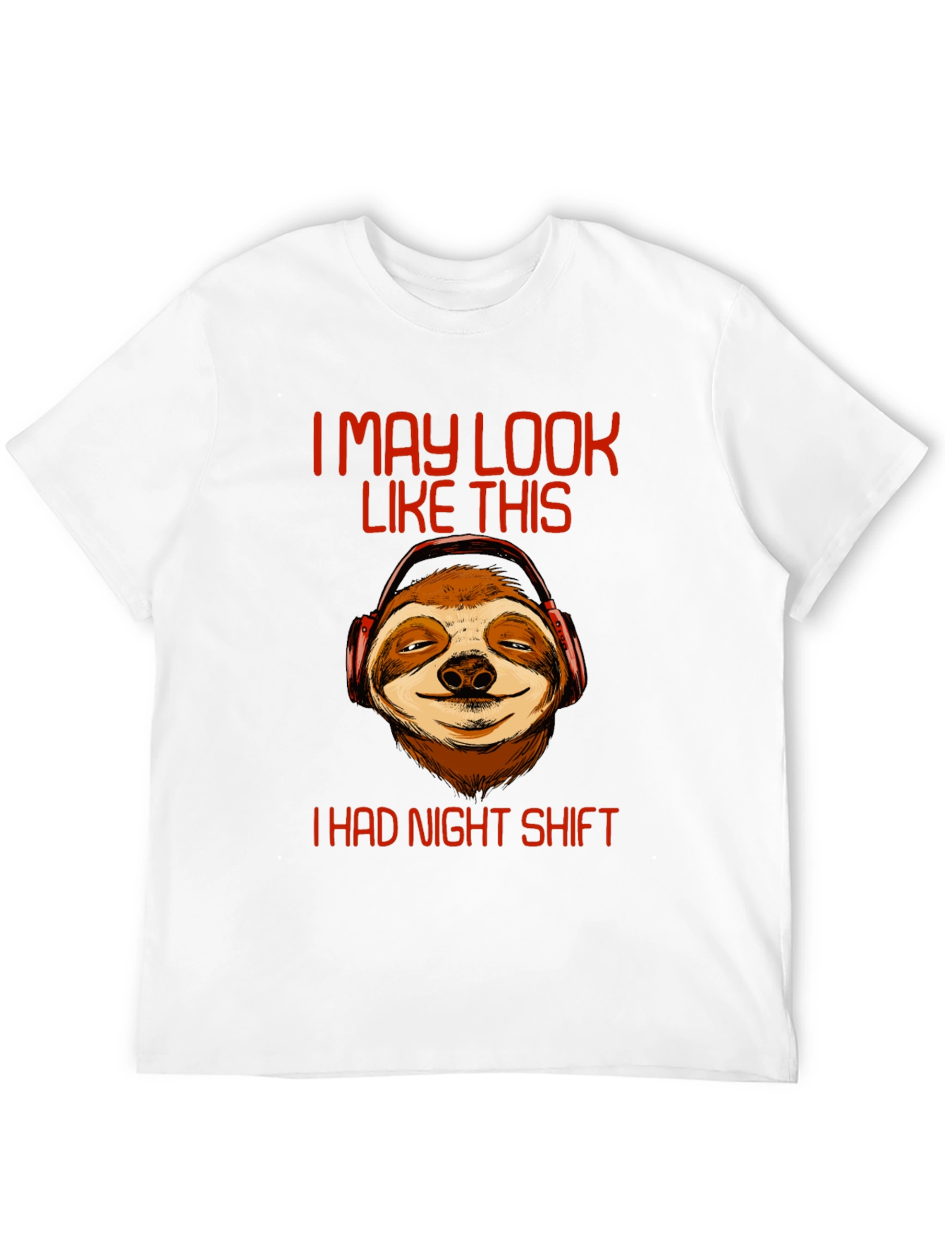 Night Shift Sloth T-Shirt - Funny Graphic Tee