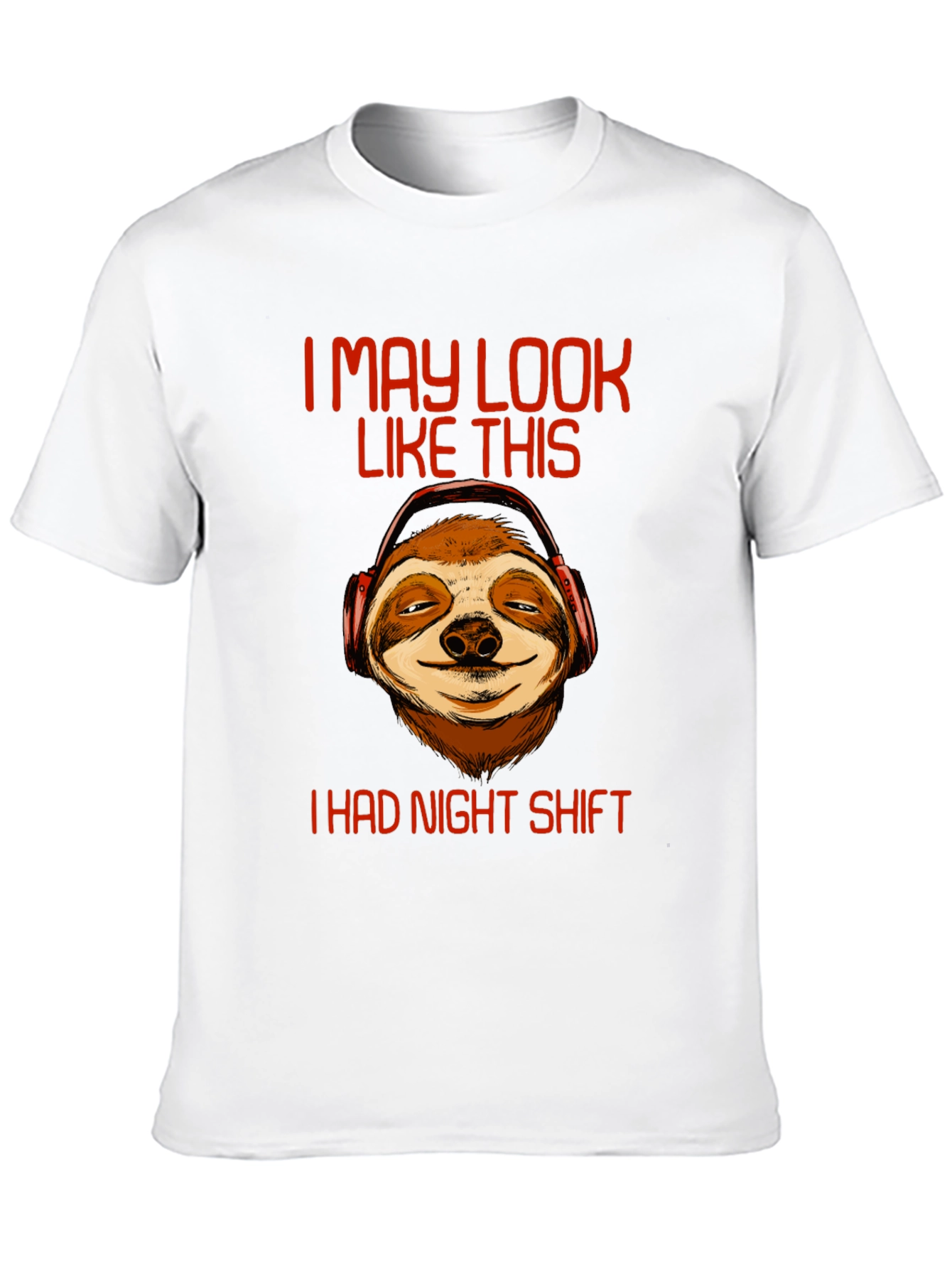 Night Shift Sloth T-Shirt - Funny Graphic Tee