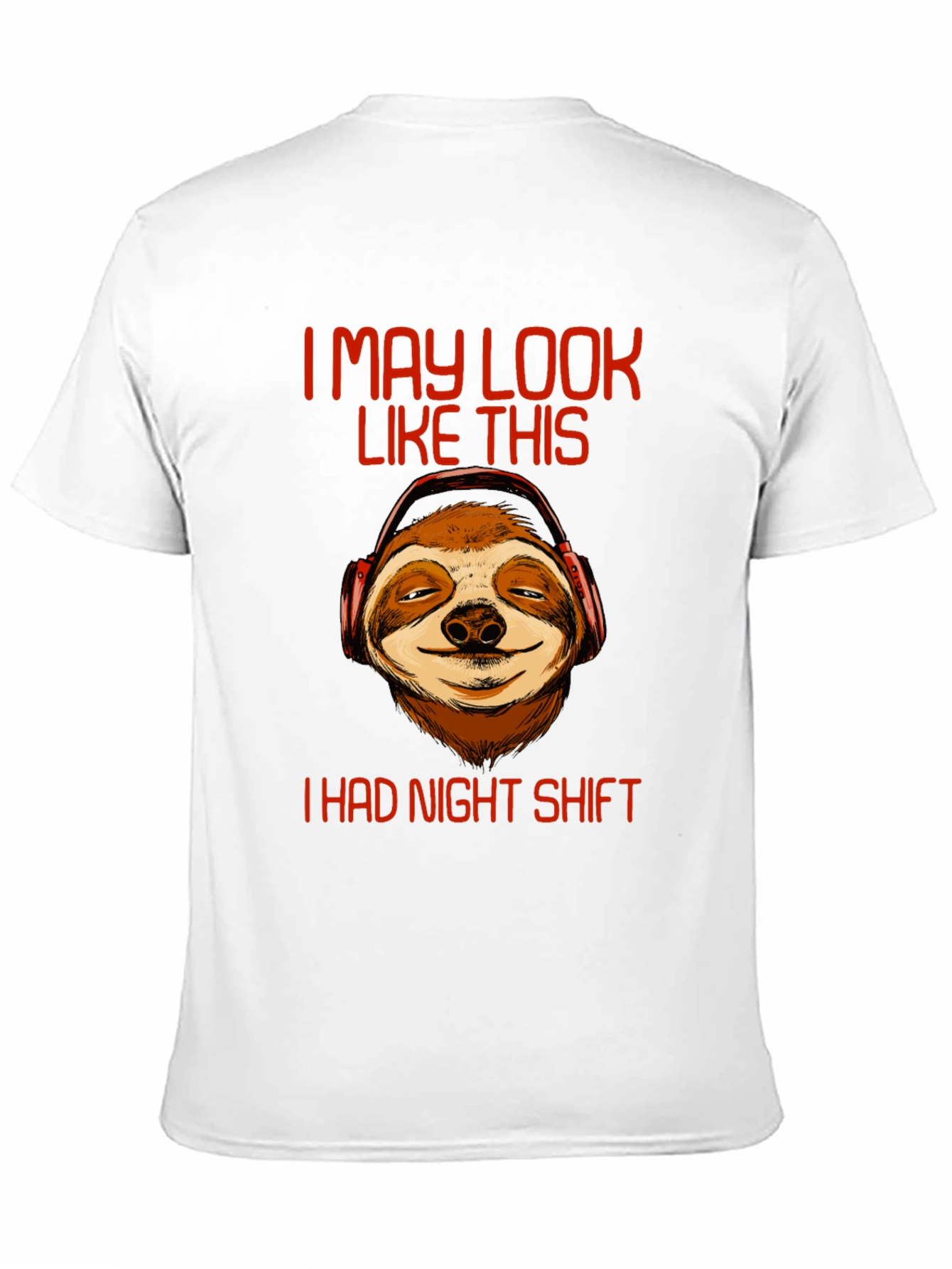 Night Shift Sloth T-Shirt - Funny Graphic Tee