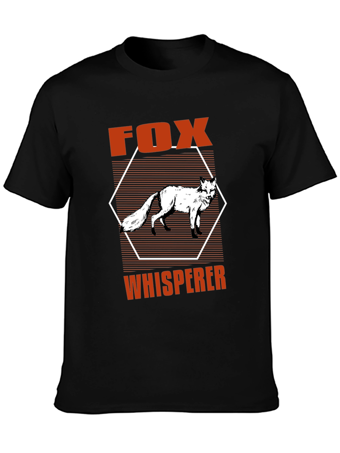 Fox Whisperer Graphic T-Shirt -  Mens Black Tee