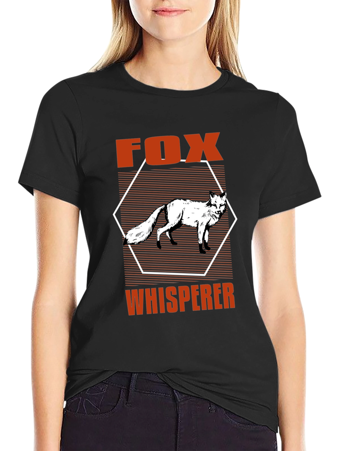 Fox Whisperer Graphic T-Shirt -  Mens Black Tee