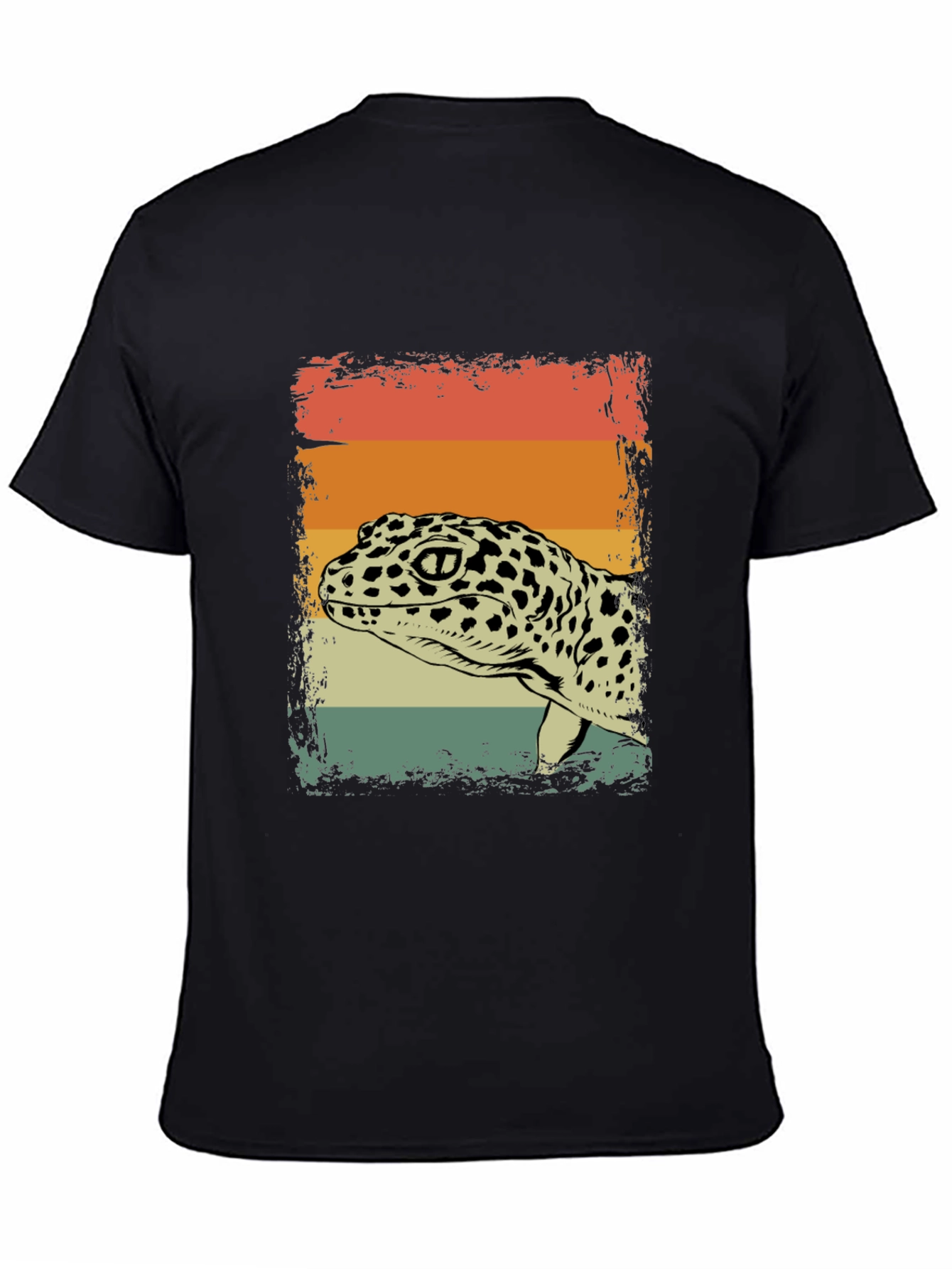 Retro Leopard Gecko Graphic T-Shirt