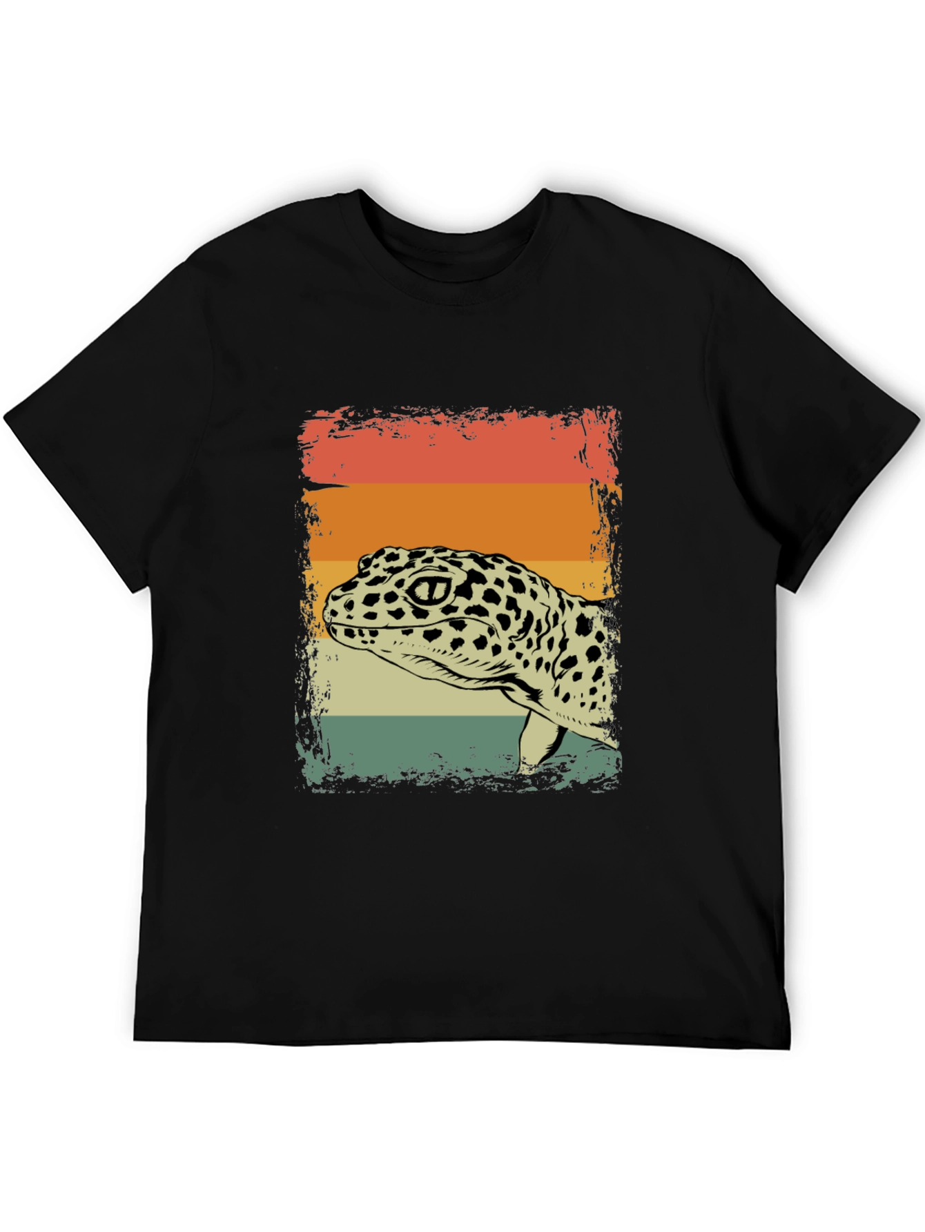 Retro Leopard Gecko Graphic T-Shirt