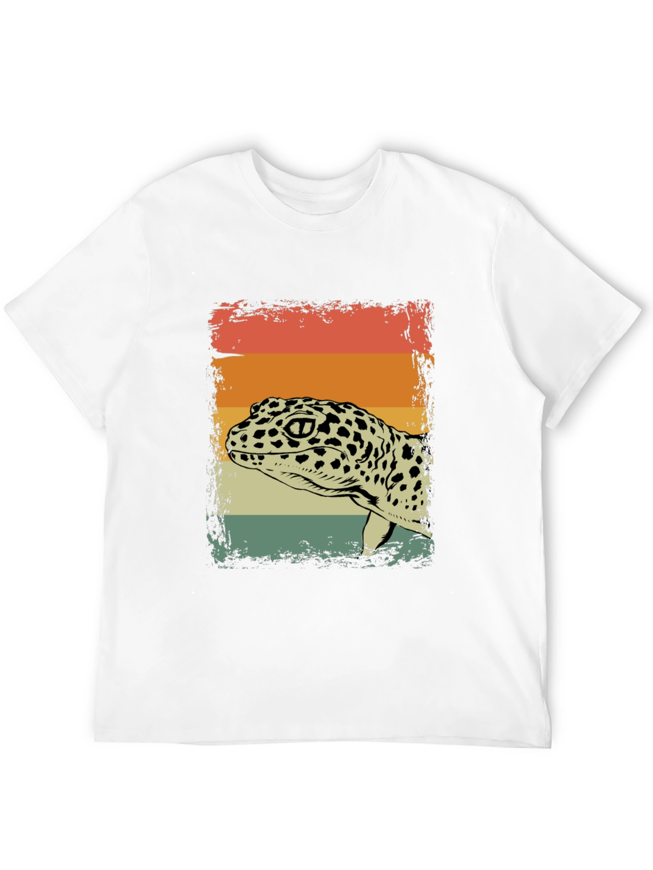 Retro Leopard Gecko Graphic T-Shirt