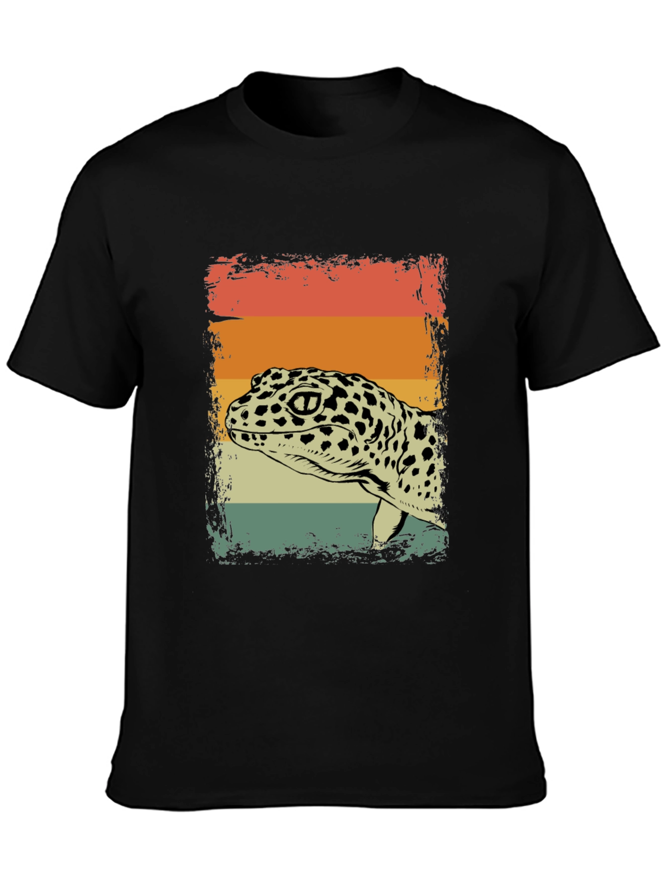 Retro Leopard Gecko Graphic T-Shirt