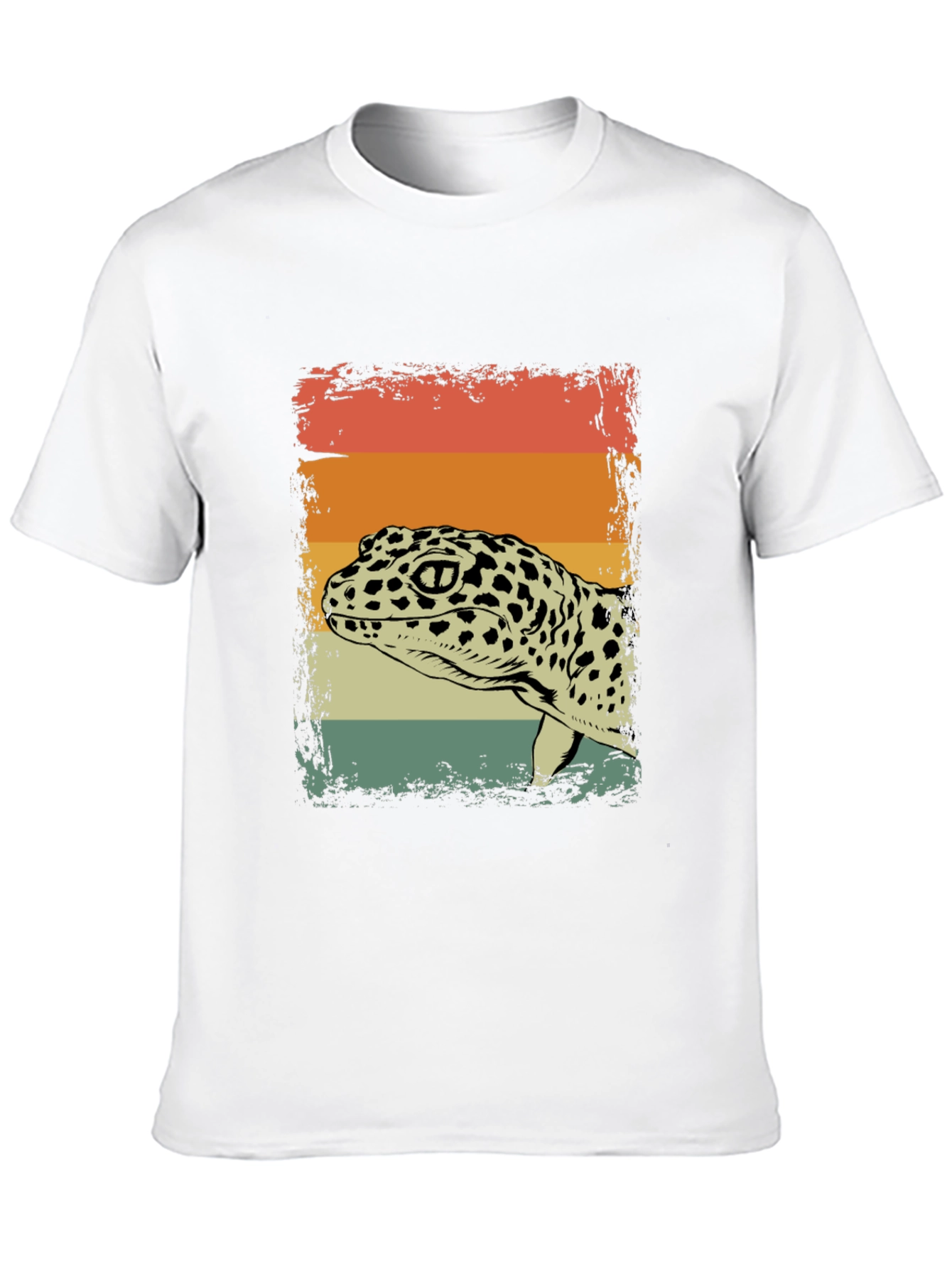 Retro Leopard Gecko Graphic T-Shirt
