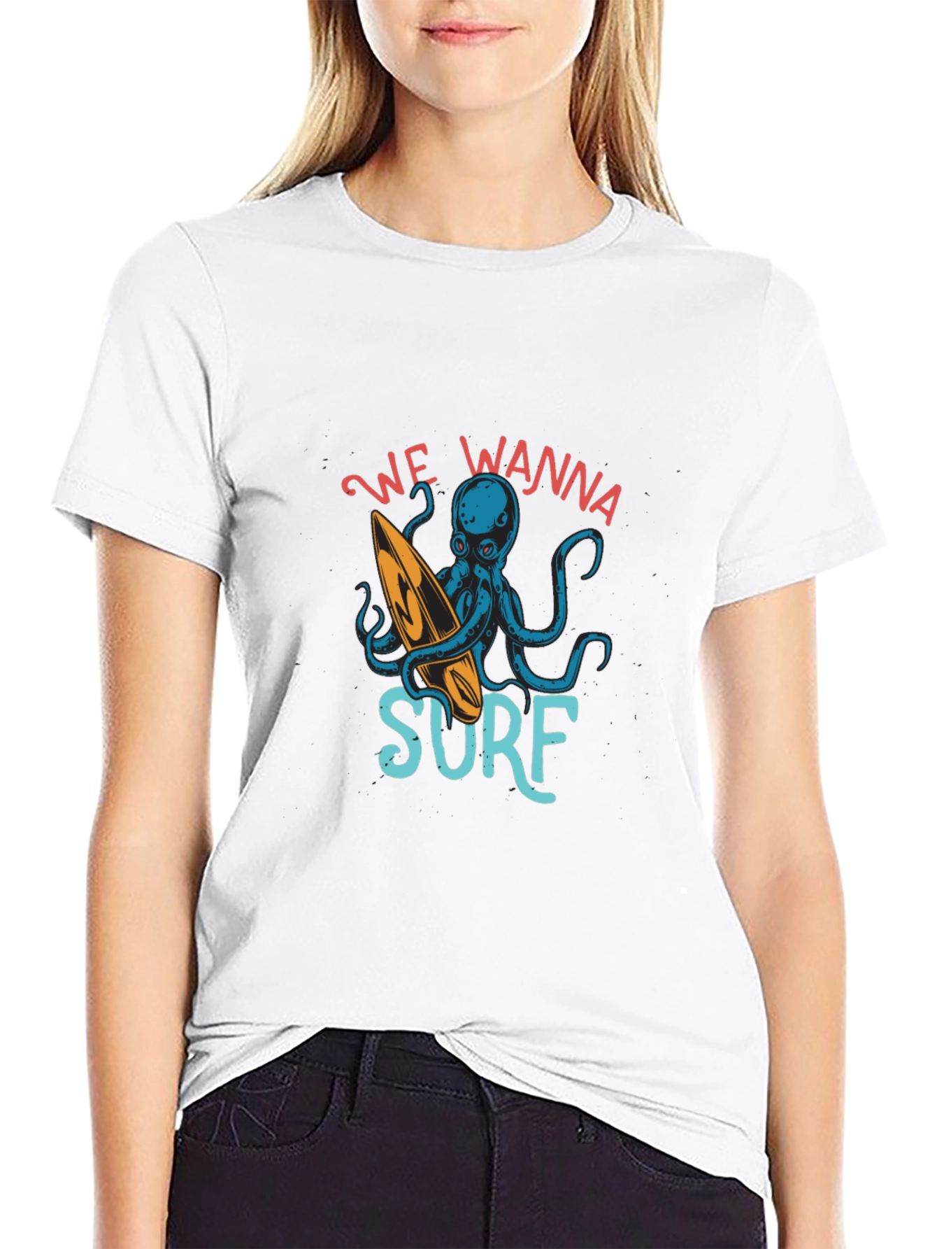Octopus Surfer Graphic Tee - Wanna Surf