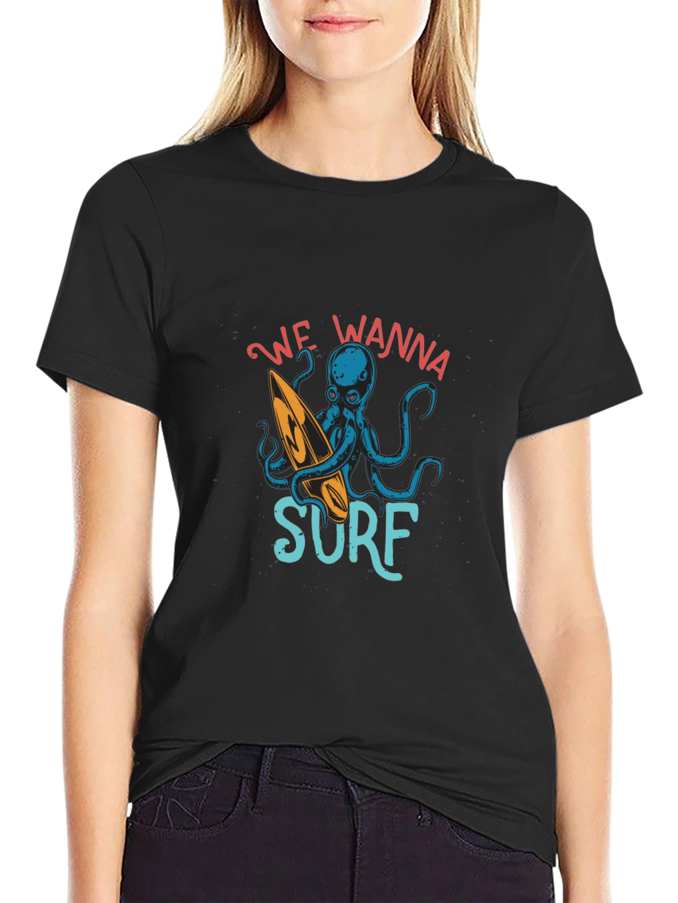 Octopus Surfer Graphic Tee - Wanna Surf