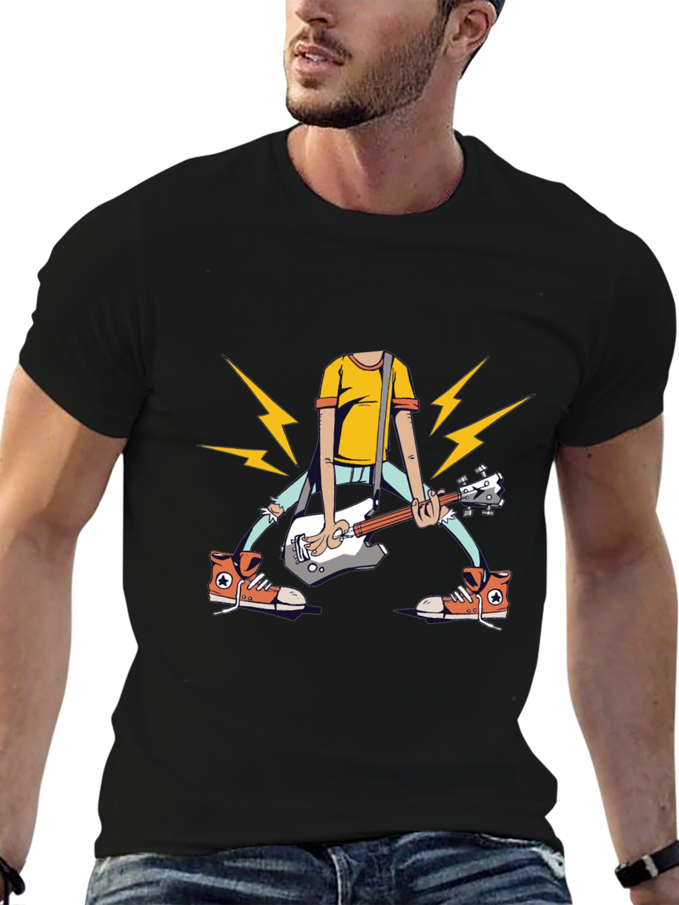 Rockstar Graphic T-Shirt - Unique Musician Design