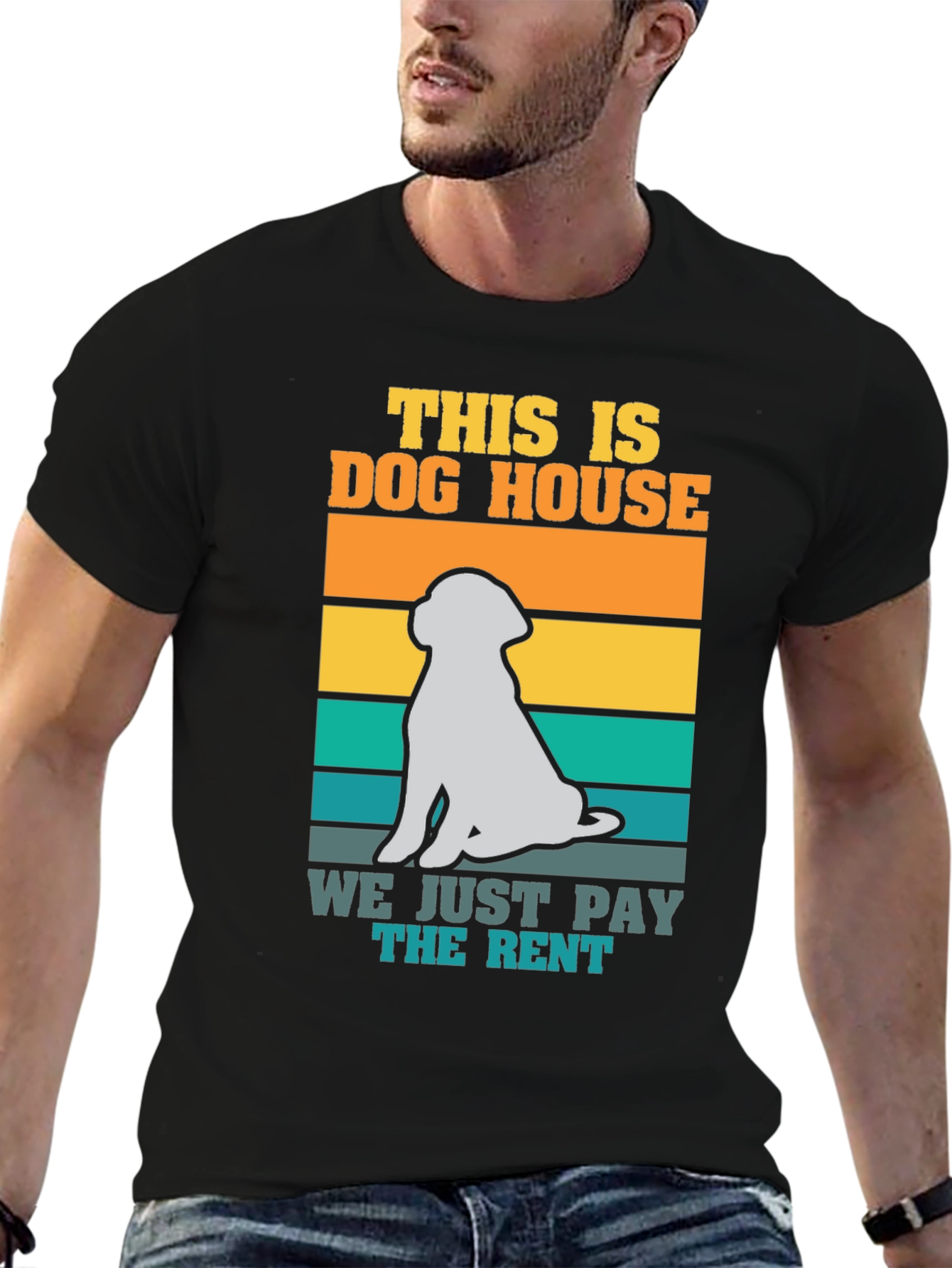 Dog House We Just Pay the Rent T-Shirt