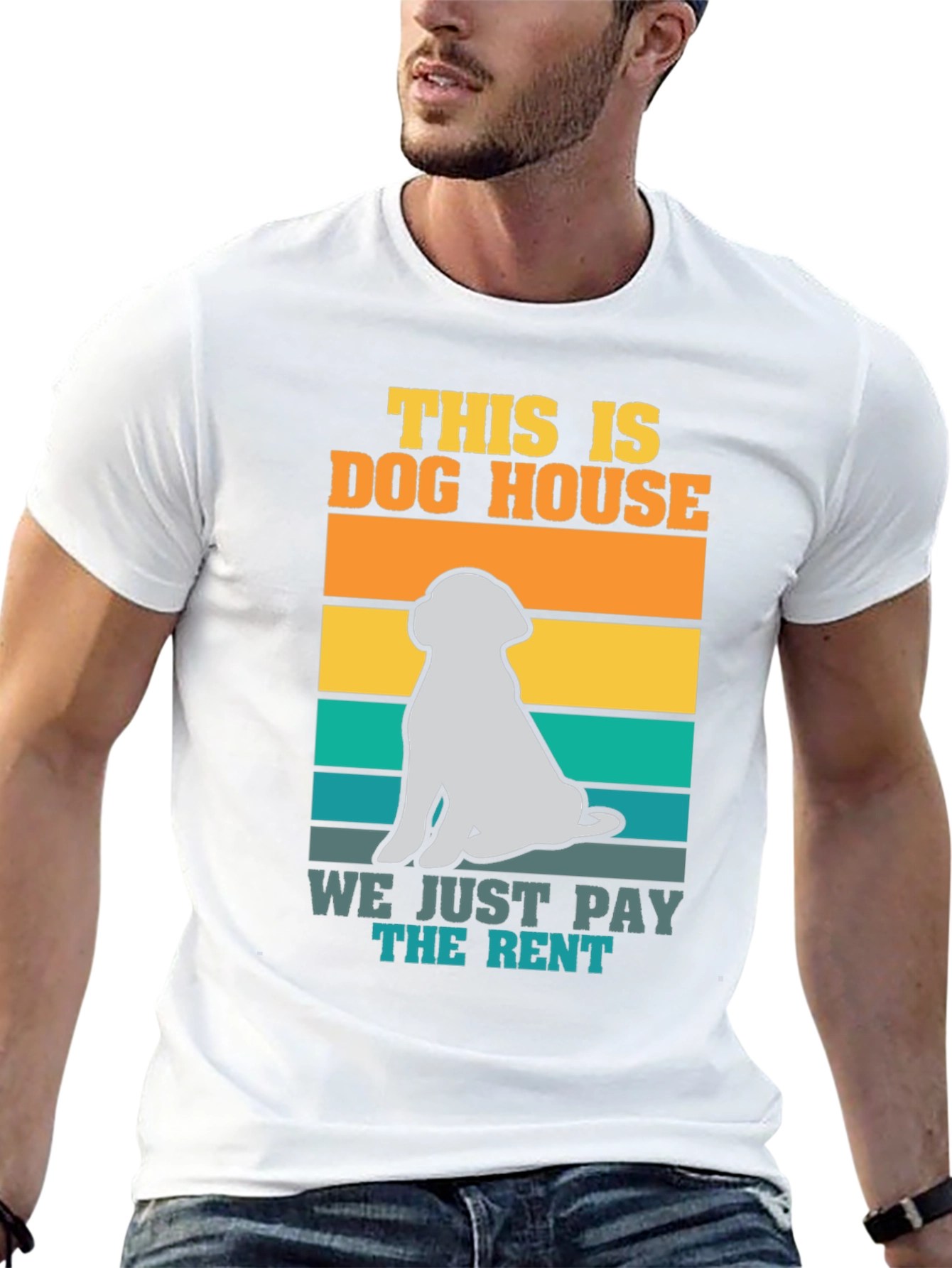 Dog House We Just Pay the Rent T-Shirt