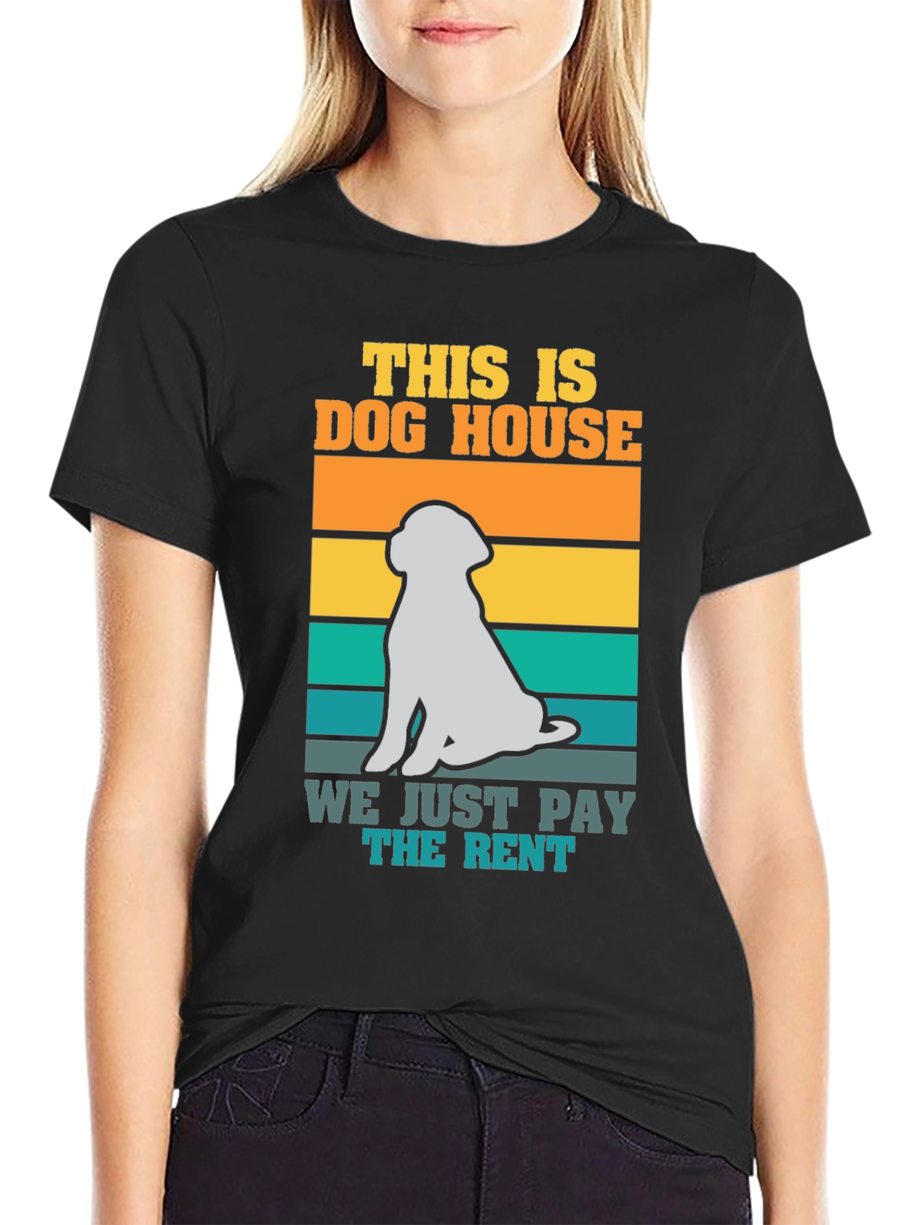 Dog House We Just Pay the Rent T-Shirt
