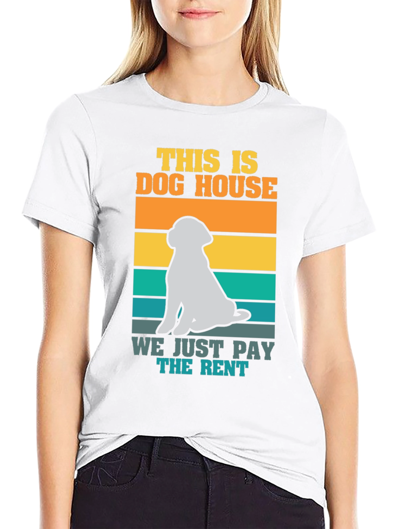 Dog House We Just Pay the Rent T-Shirt