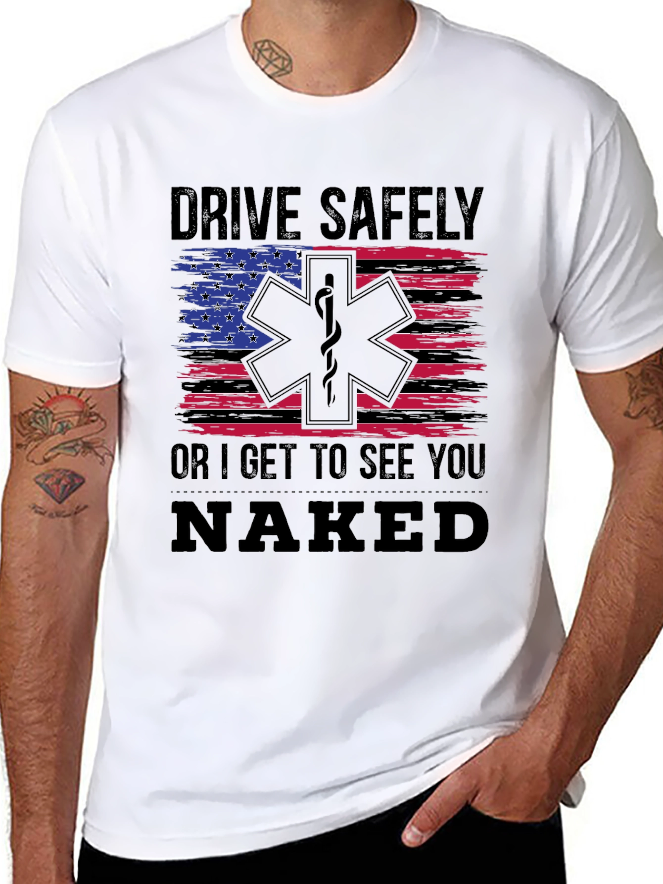 Drive Safely Funny EMT T-Shirt