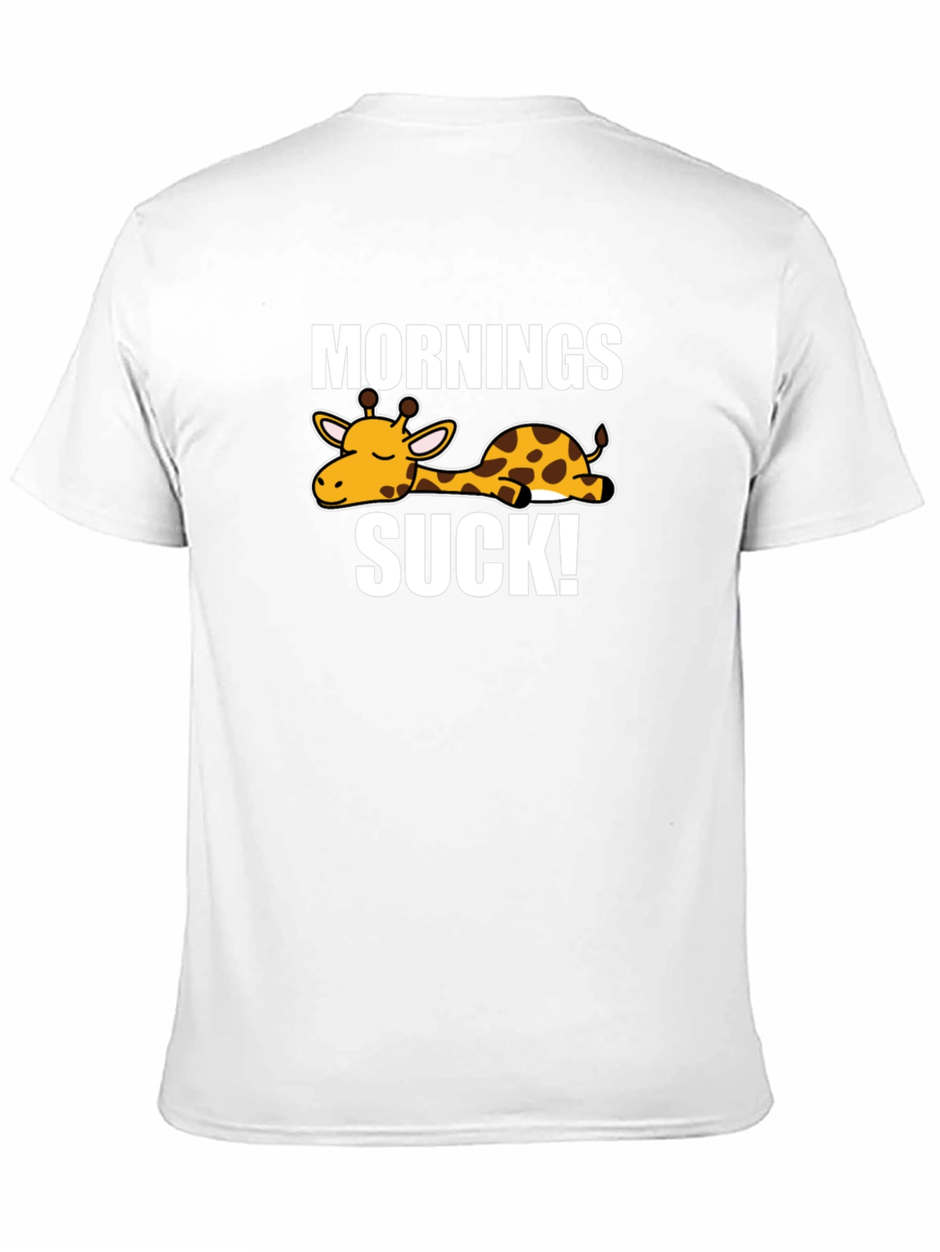 Mornings Suck Giraffe Graphic T-Shirt