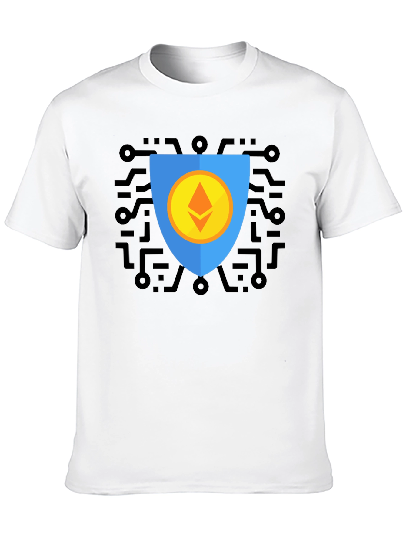 Ethereum Shield Graphic Tee - Crypto Protection