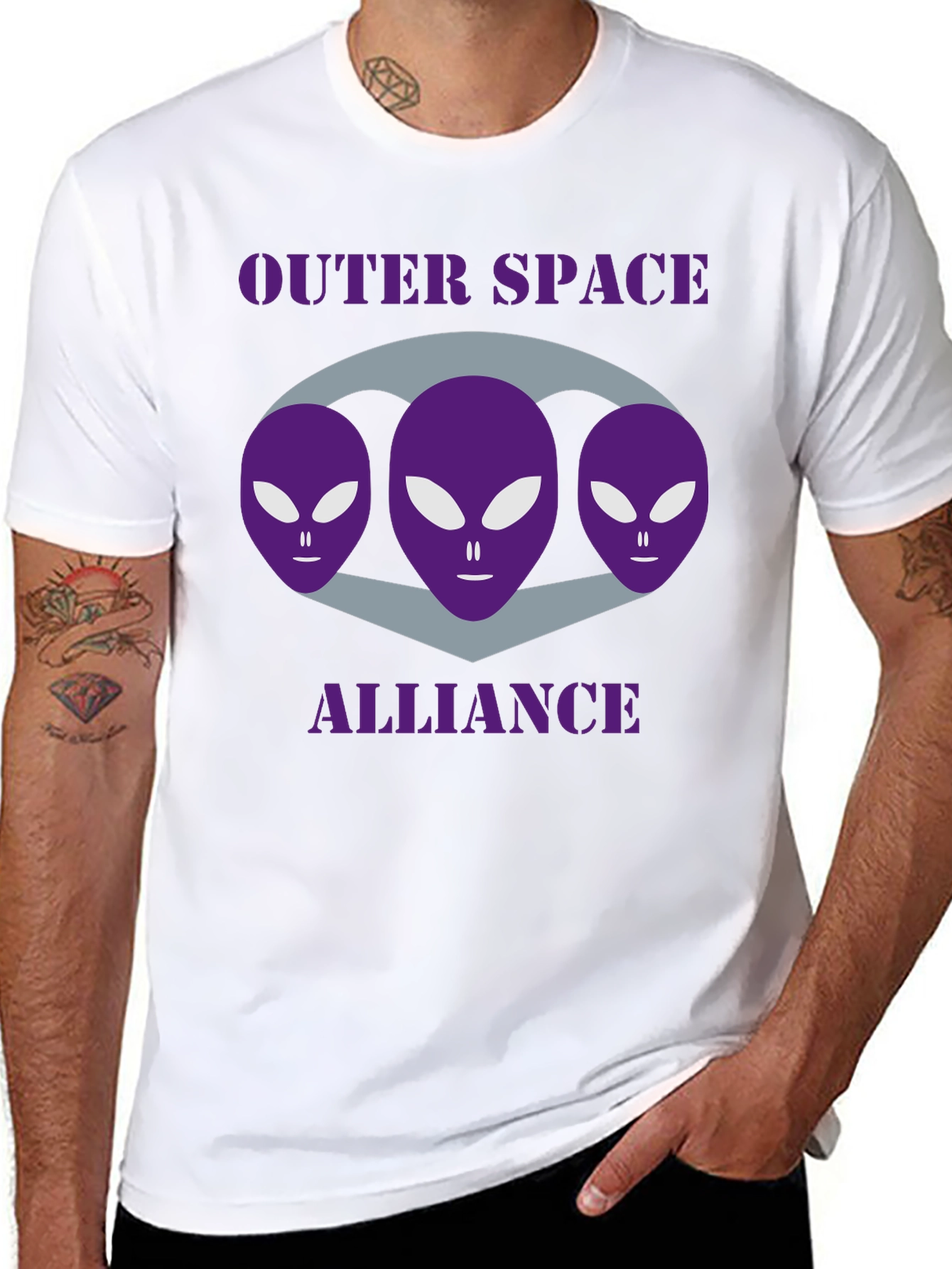 Outer Space Alliance Alien T-Shirt