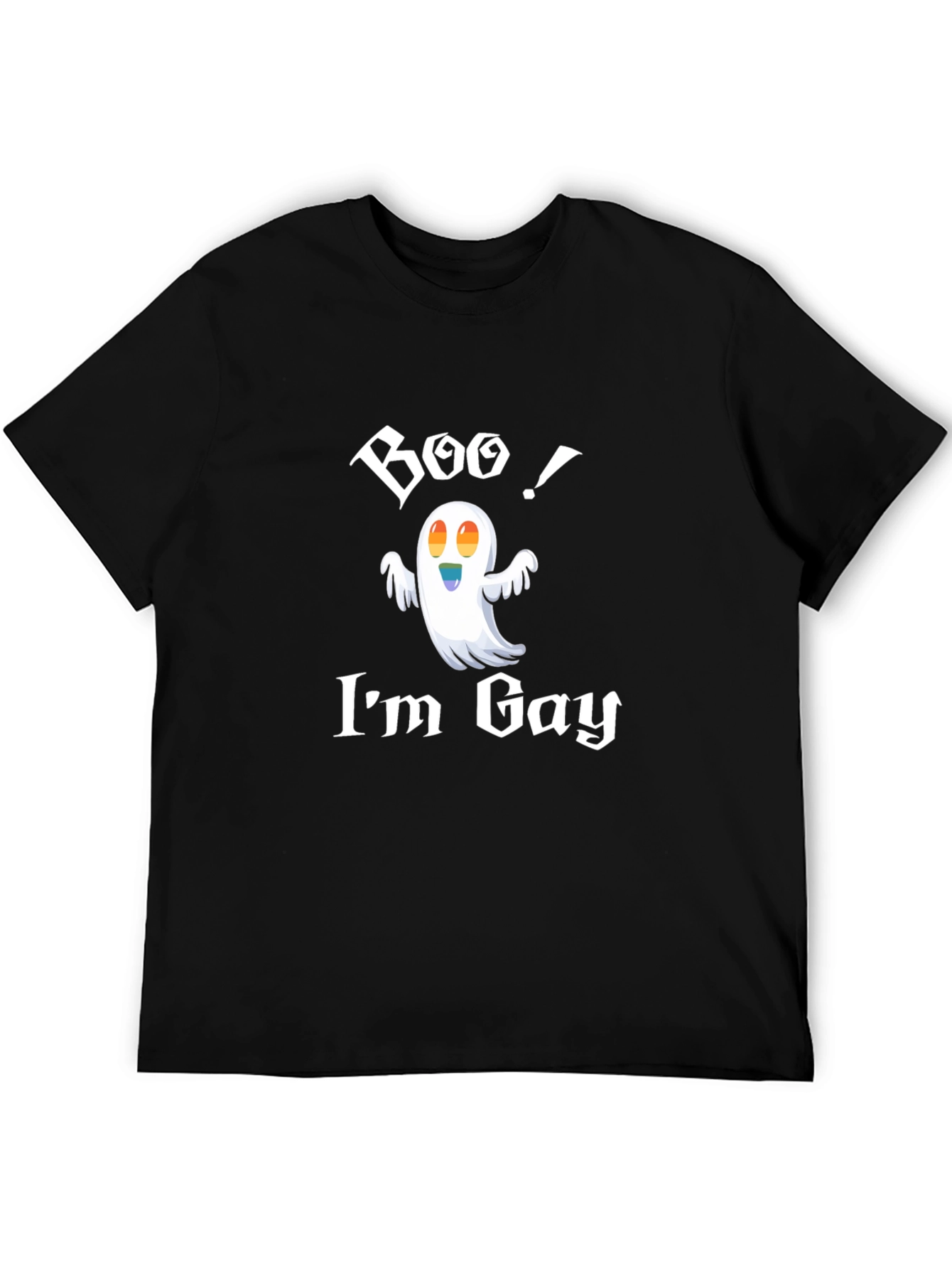 Boo! Im Gay T-Shirt - Halloween Ghost Pride Tee
