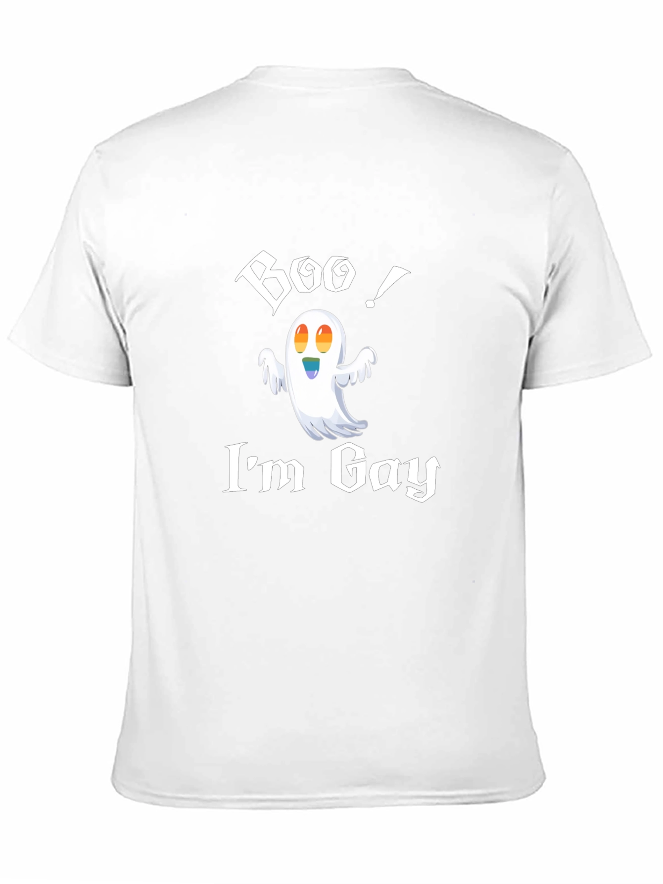 Boo! Im Gay T-Shirt - Halloween Ghost Pride Tee