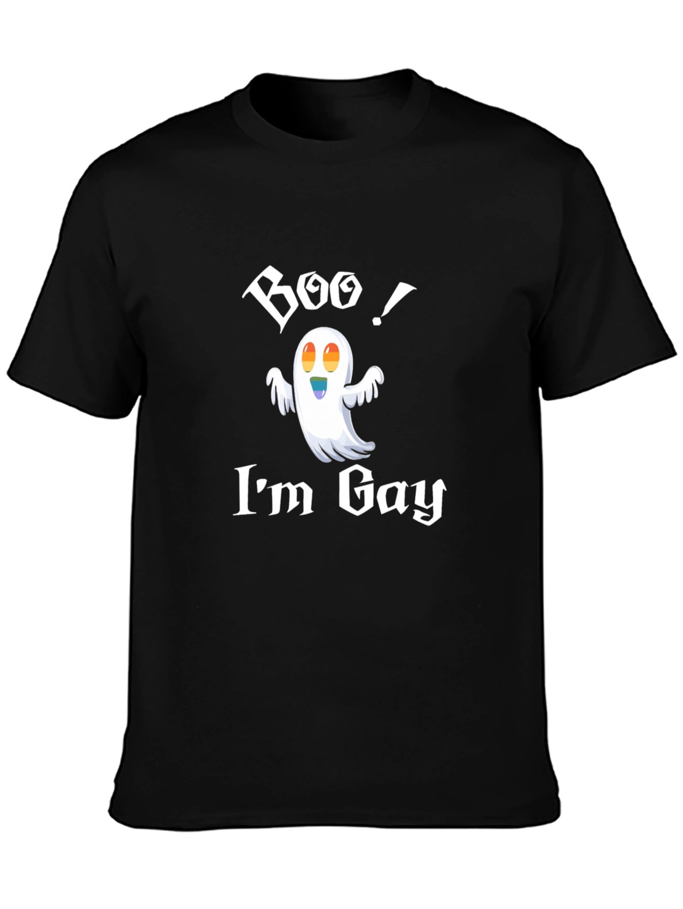 Boo! Im Gay T-Shirt - Halloween Ghost Pride Tee
