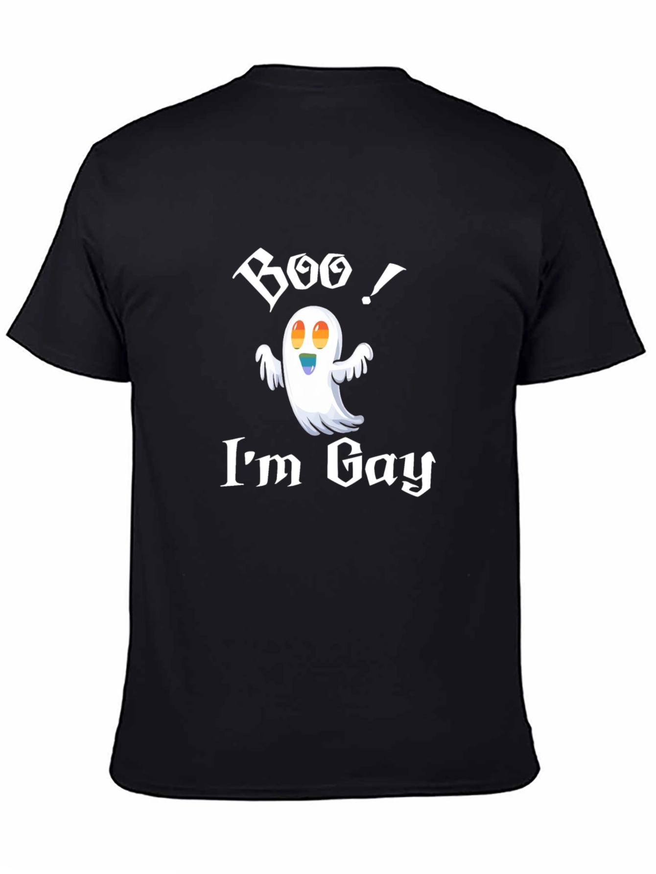 Boo! Im Gay T-Shirt - Halloween Ghost Pride Tee