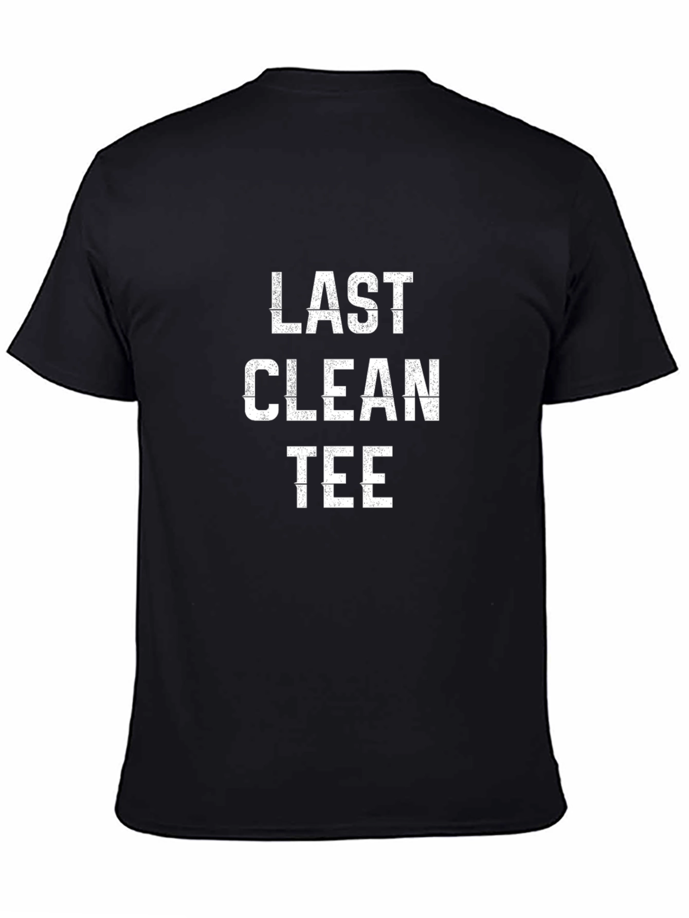 Last Clean Tee Black Graphic T-Shirt