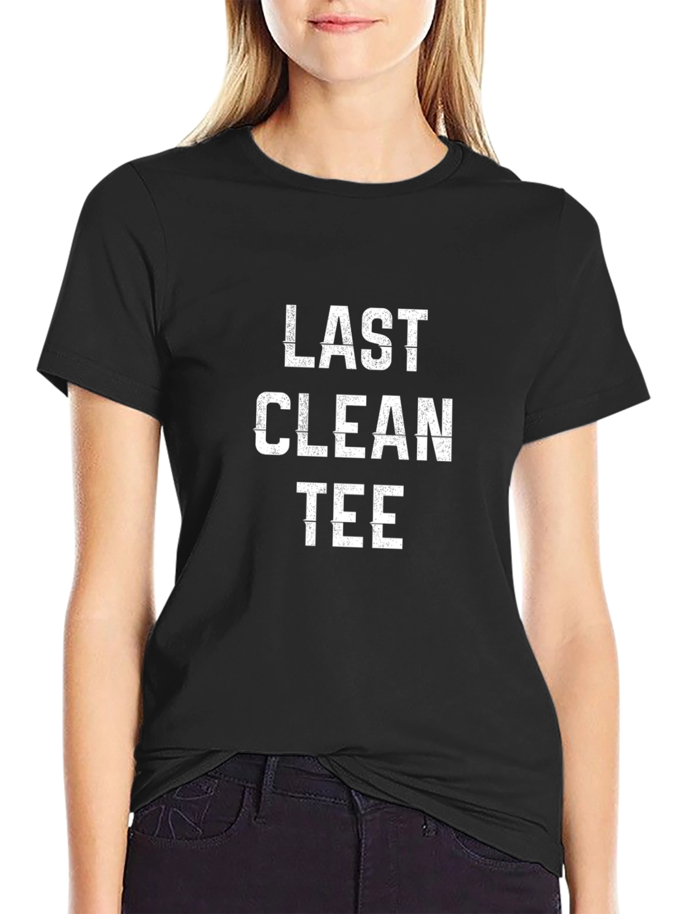 Last Clean Tee Black Graphic T-Shirt