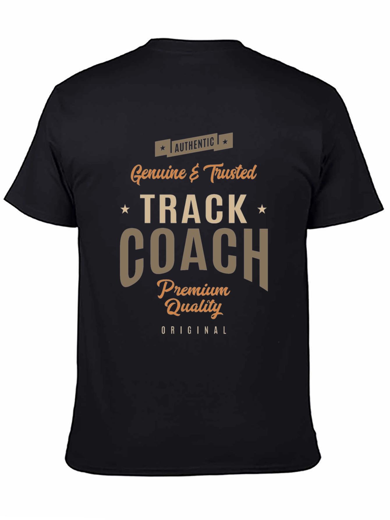 Authentic Track Coach Premium Quality T-Shirt