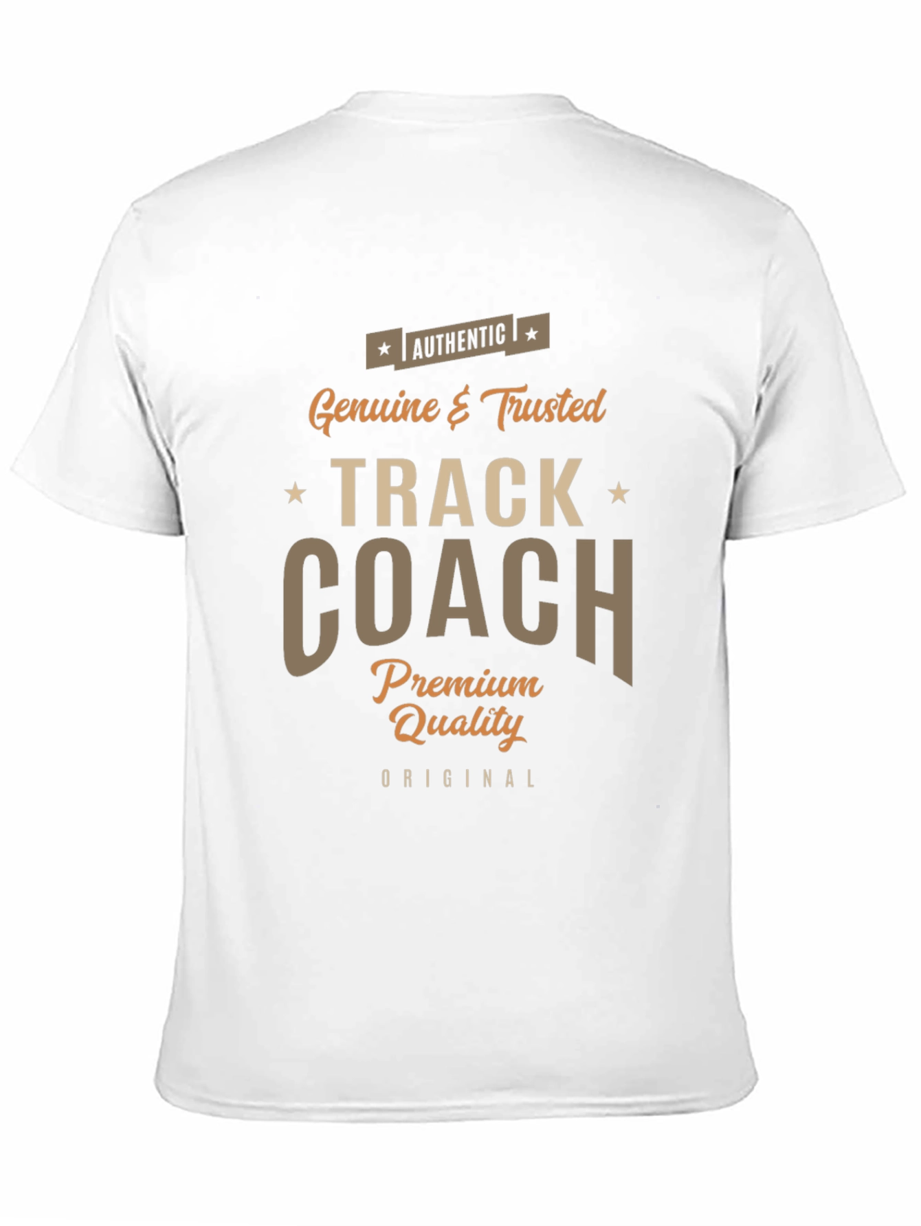 Authentic Track Coach Premium Quality T-Shirt