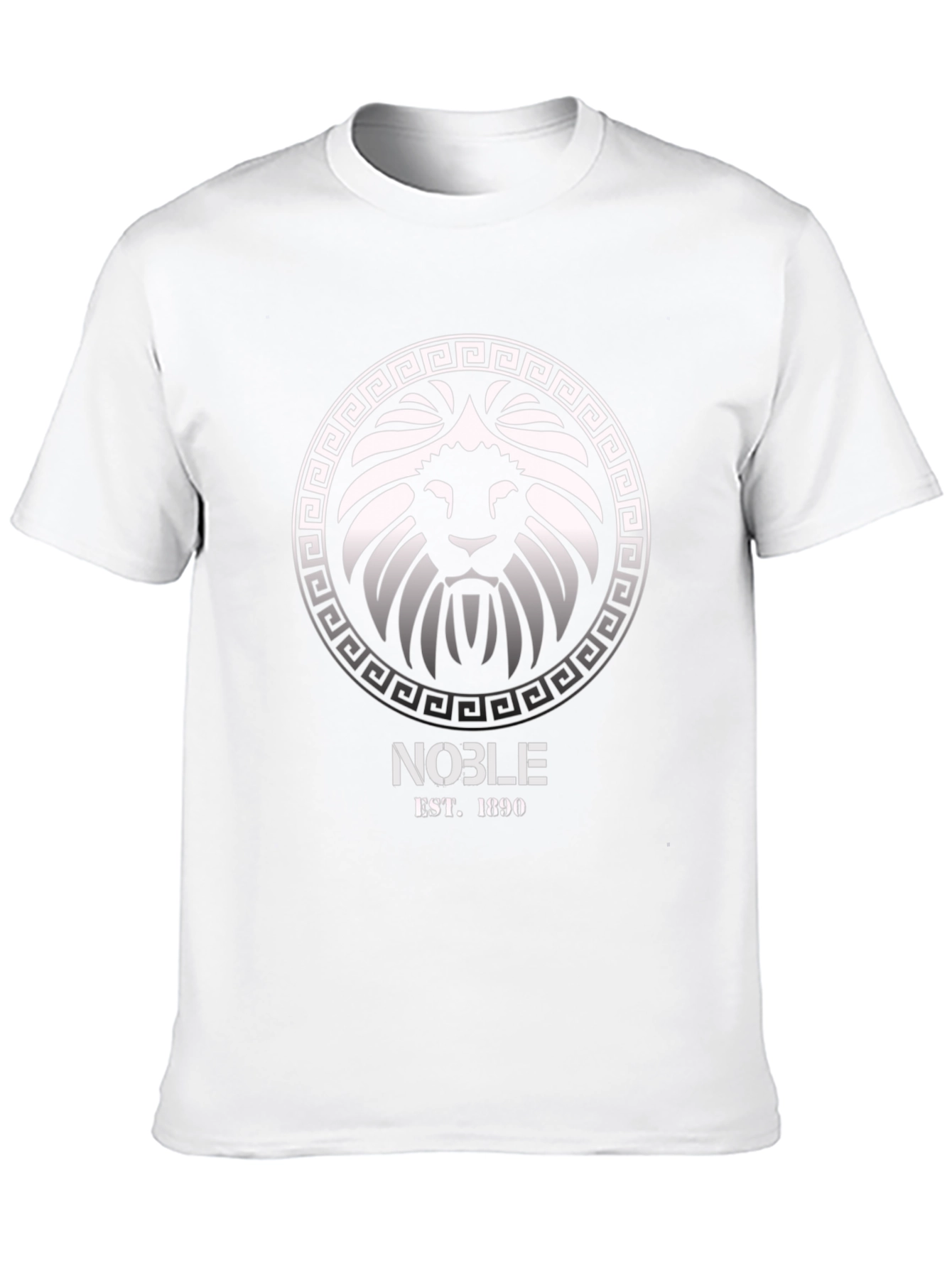 Noble Lion Crest Graphic T-Shirt - Black