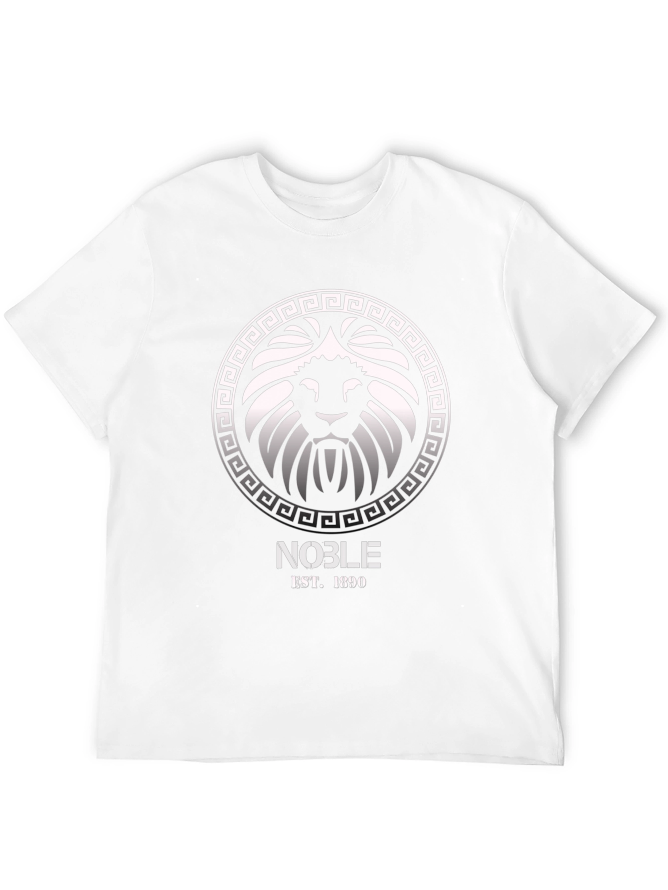 Noble Lion Crest Graphic T-Shirt - Black