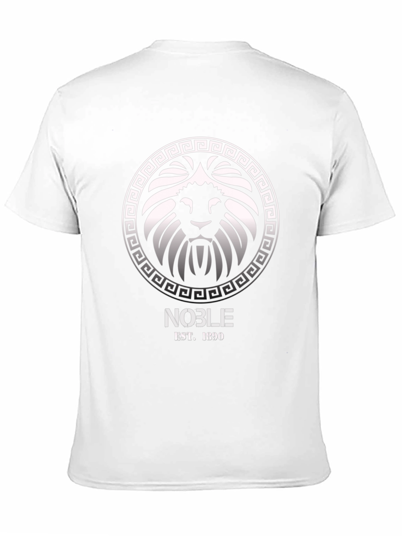 Noble Lion Crest Graphic T-Shirt - Black
