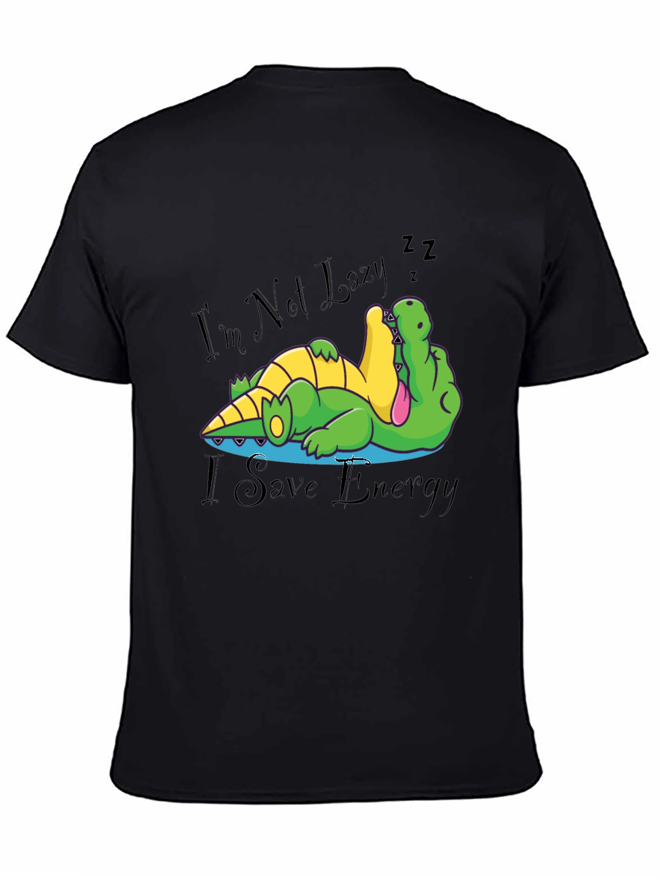 Lazy Alligator Graphic Tee - Save Energy!
