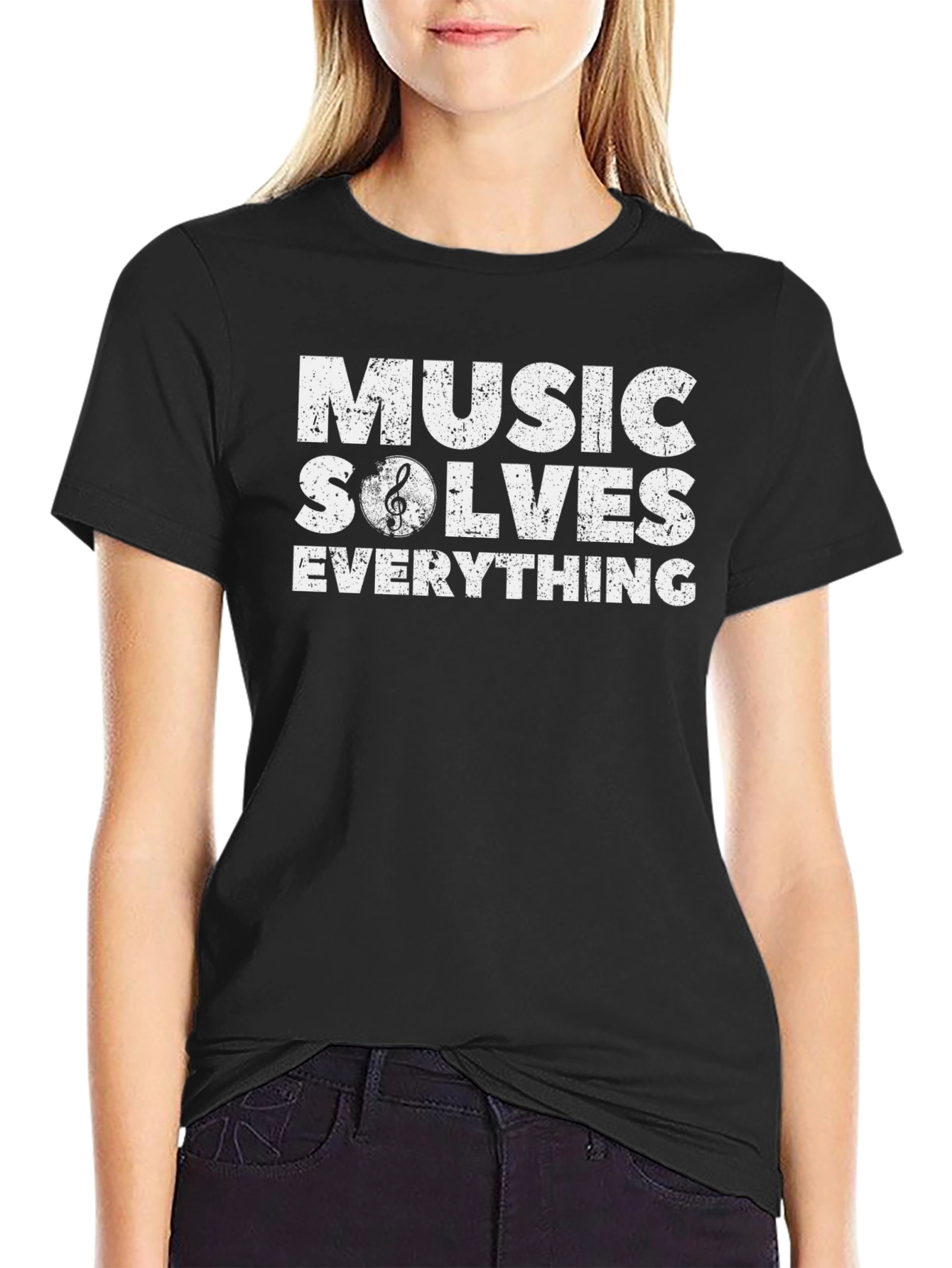 Music Solves Everything Graphic T-Shirt