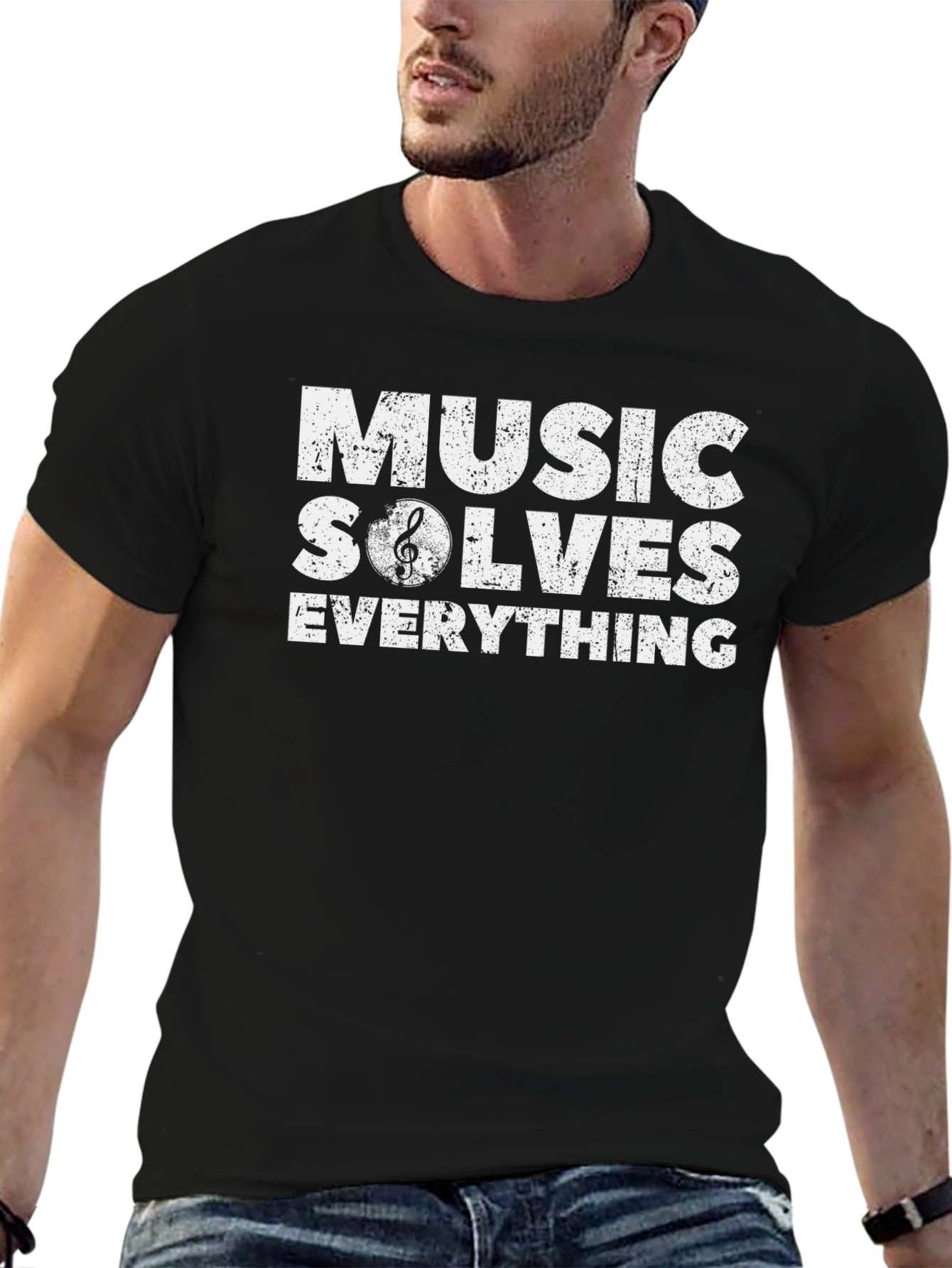 Music Solves Everything Graphic T-Shirt