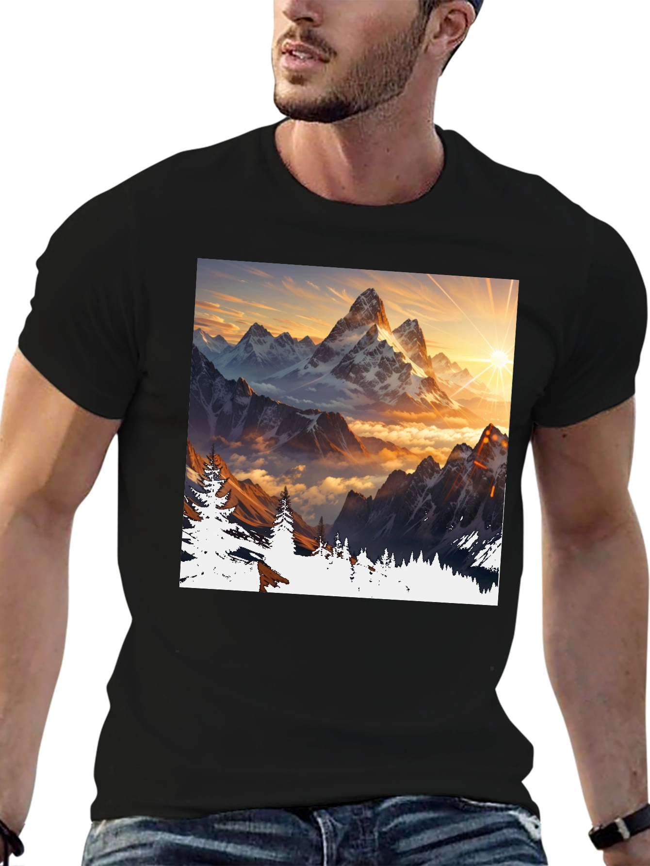 Mountain Peak Graphic Tee - Adventure Awaits!