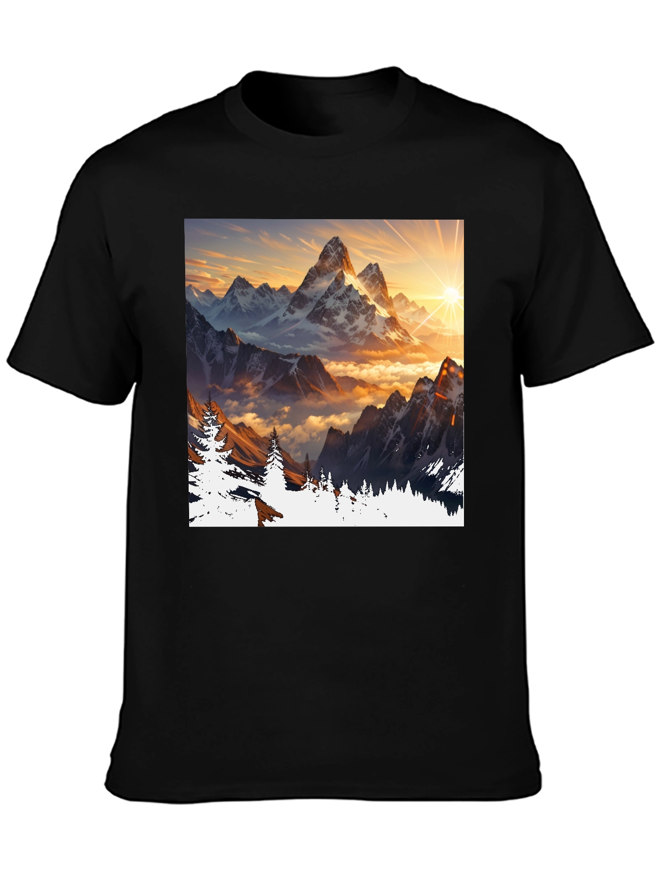 Mountain Peak Graphic Tee - Adventure Awaits!