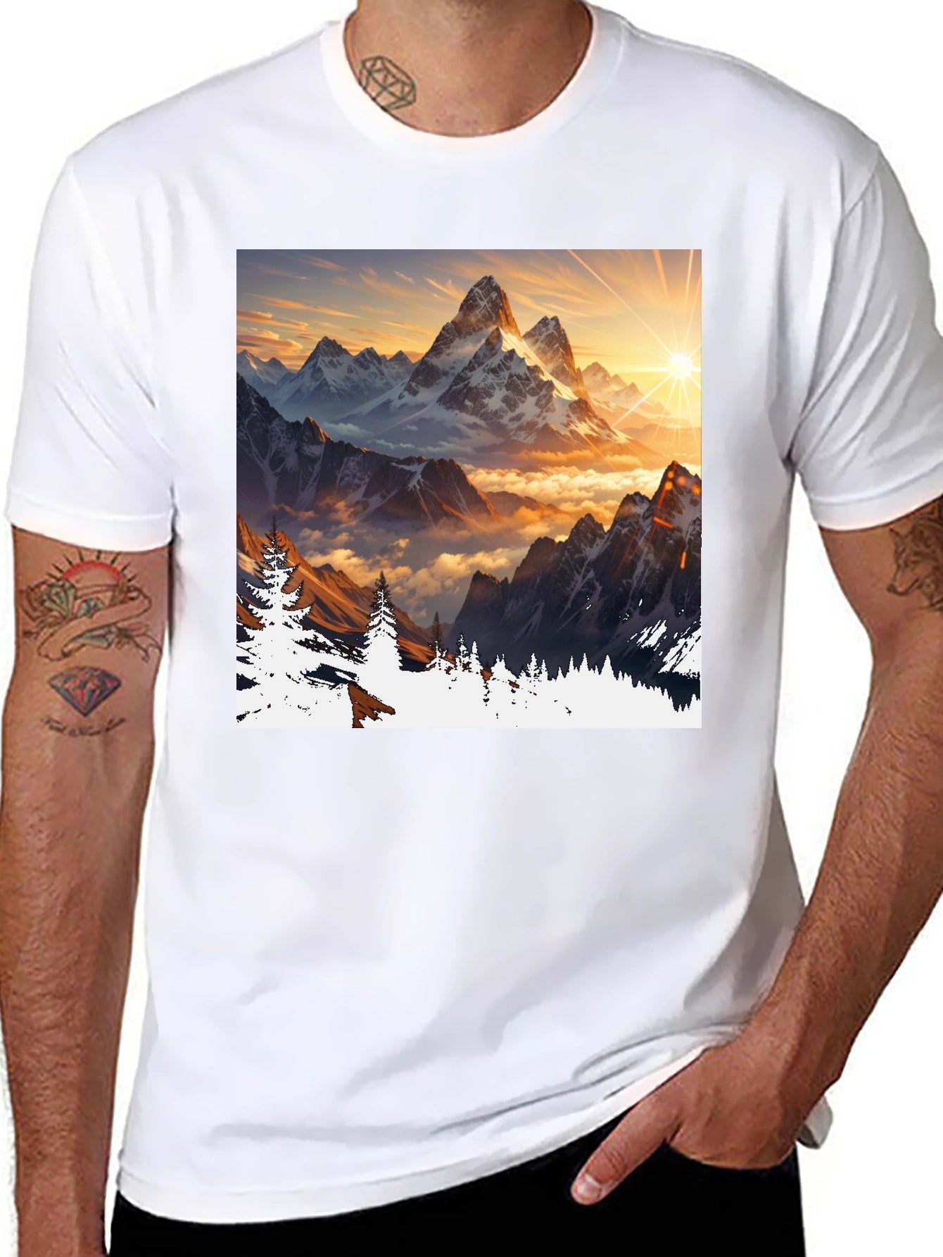 Mountain Peak Graphic Tee - Adventure Awaits!