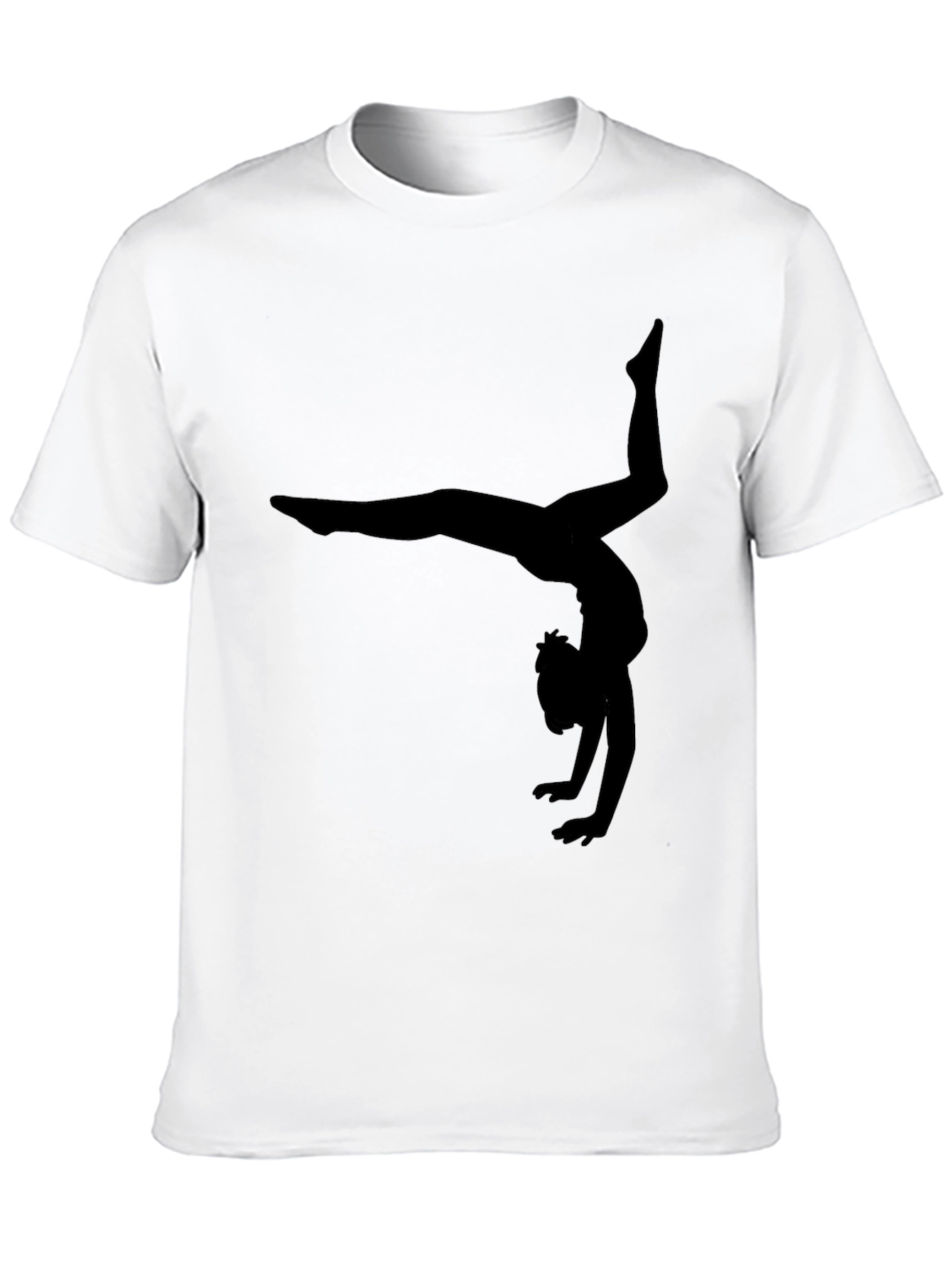 Gymnast Silhouette Black T-Shirt