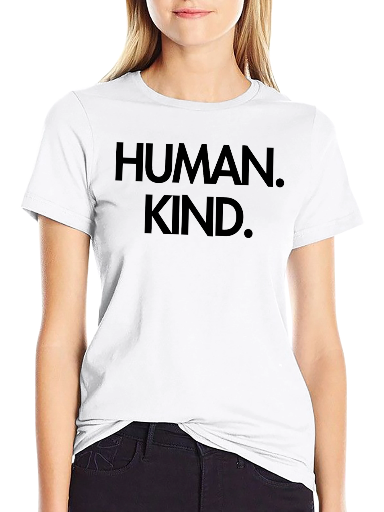 Humankind Graphic T-Shirt - Classic Crew Neck Tee