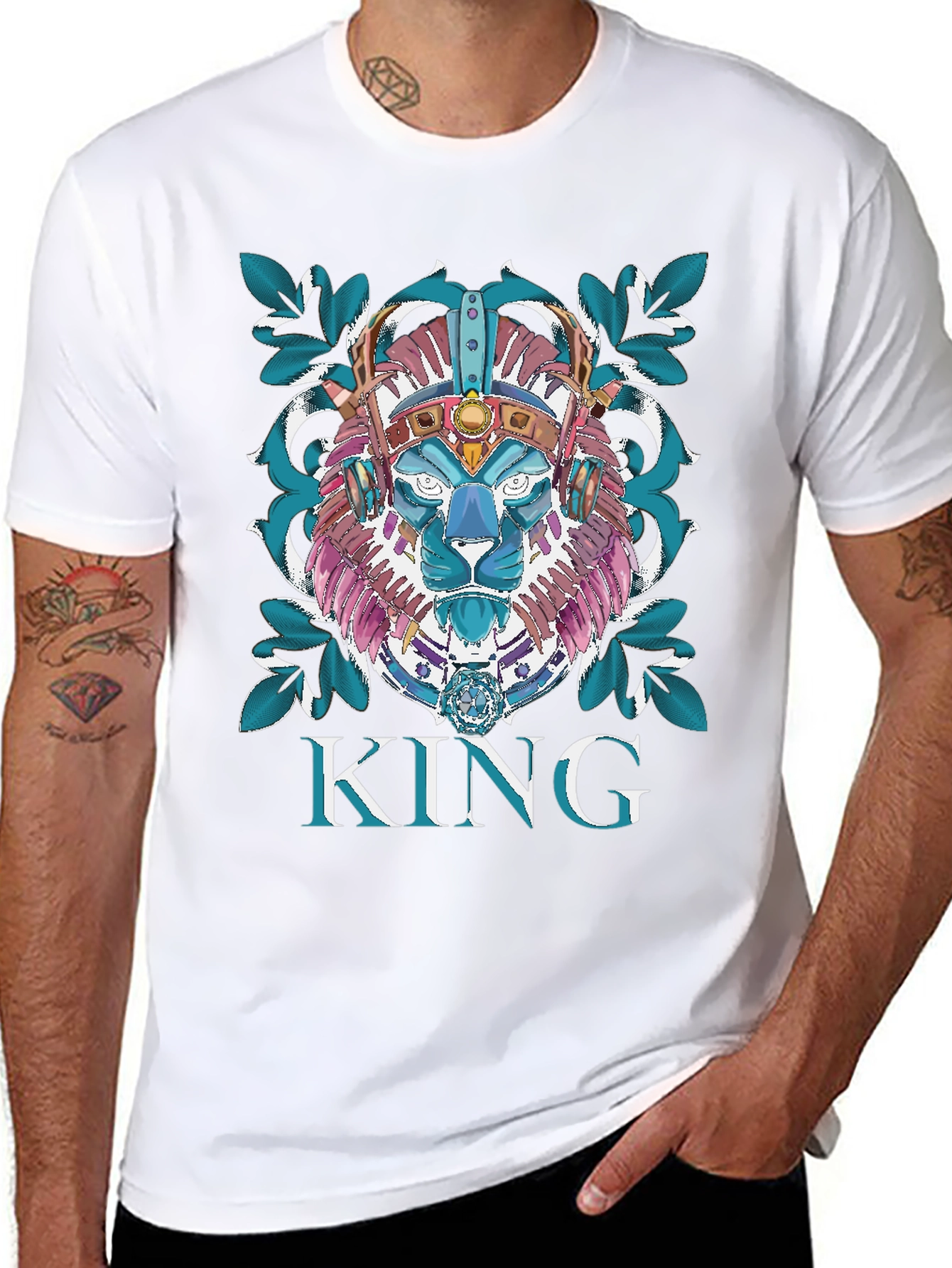 King Lion Graphic Tee - Unique Design