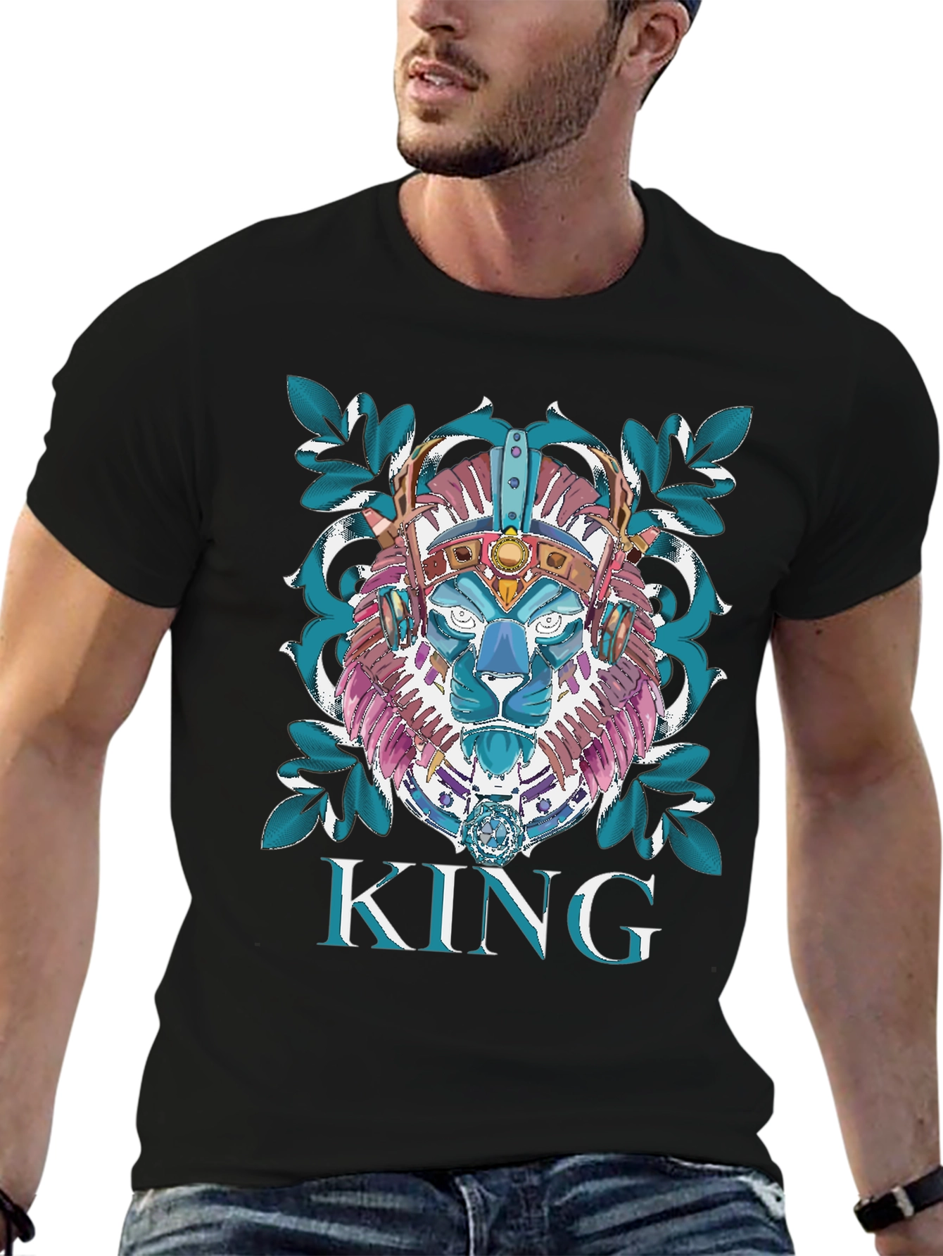 King Lion Graphic Tee - Unique Design