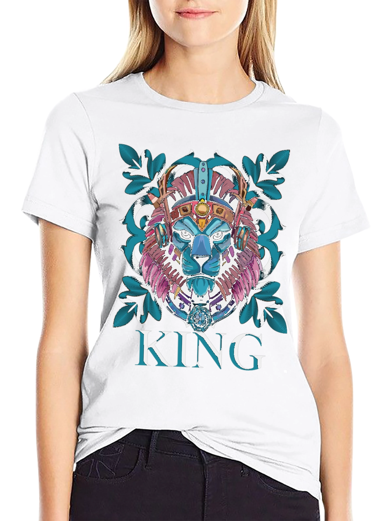 King Lion Graphic Tee - Unique Design