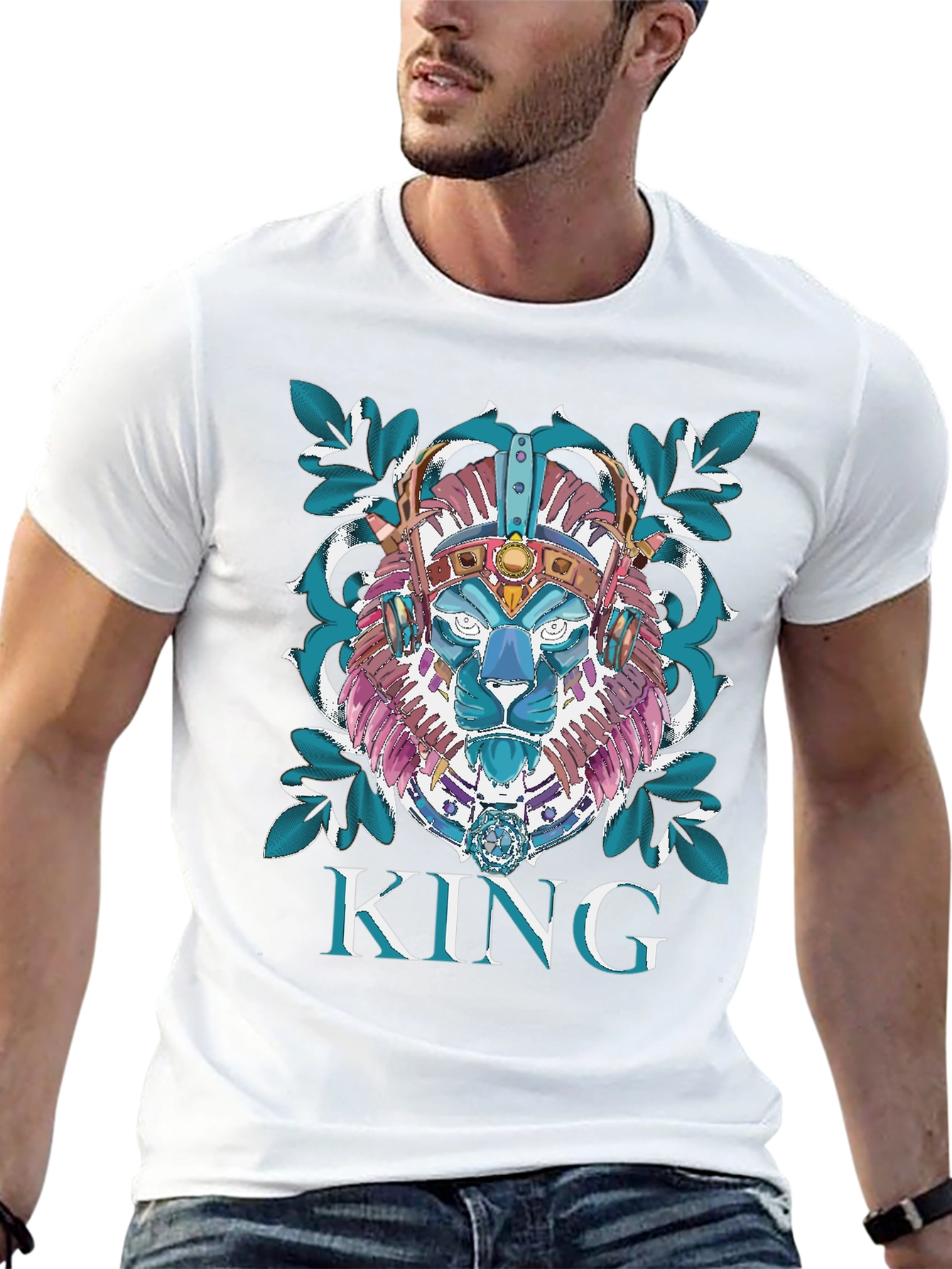 King Lion Graphic Tee - Unique Design