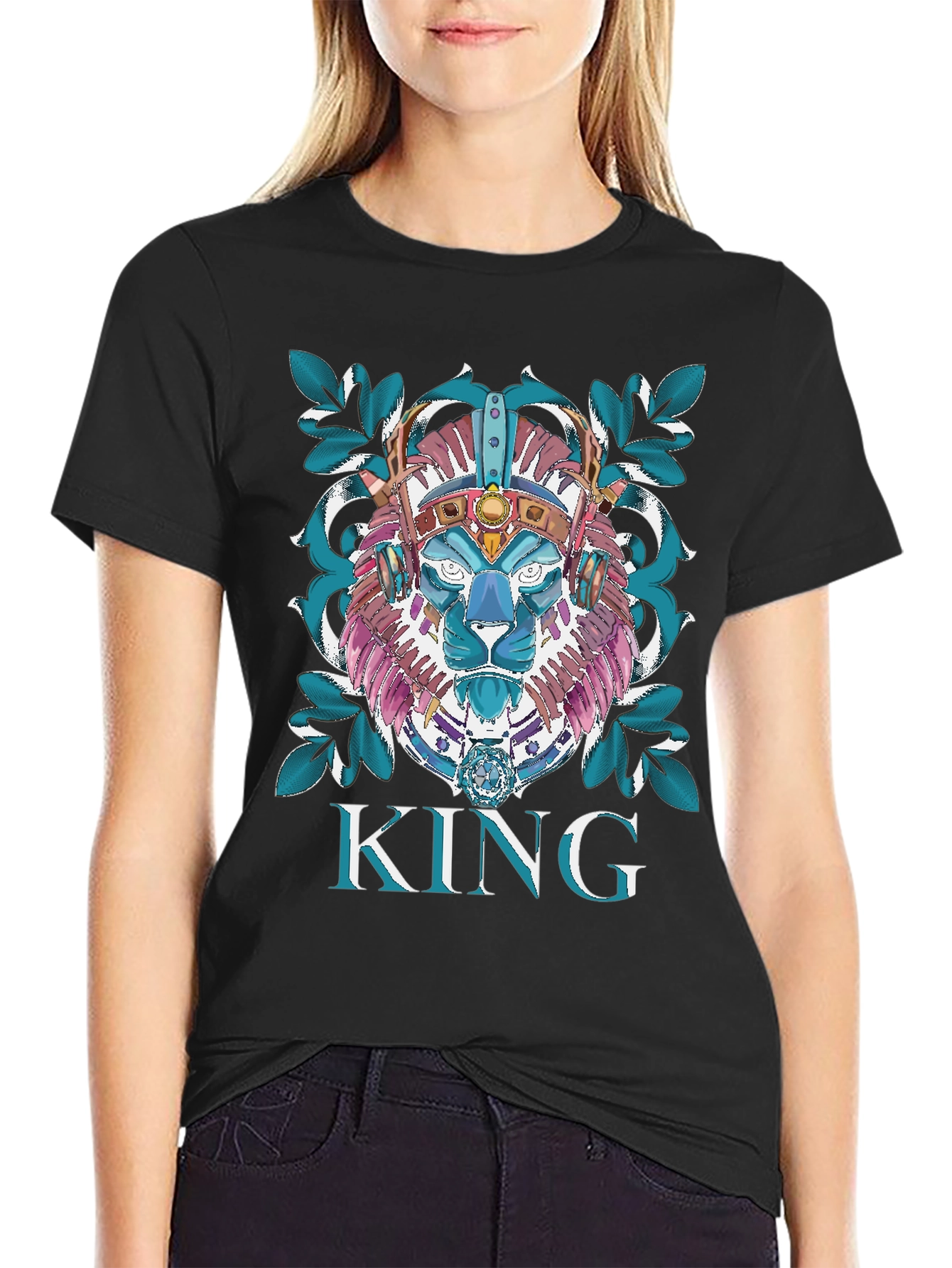 King Lion Graphic Tee - Unique Design